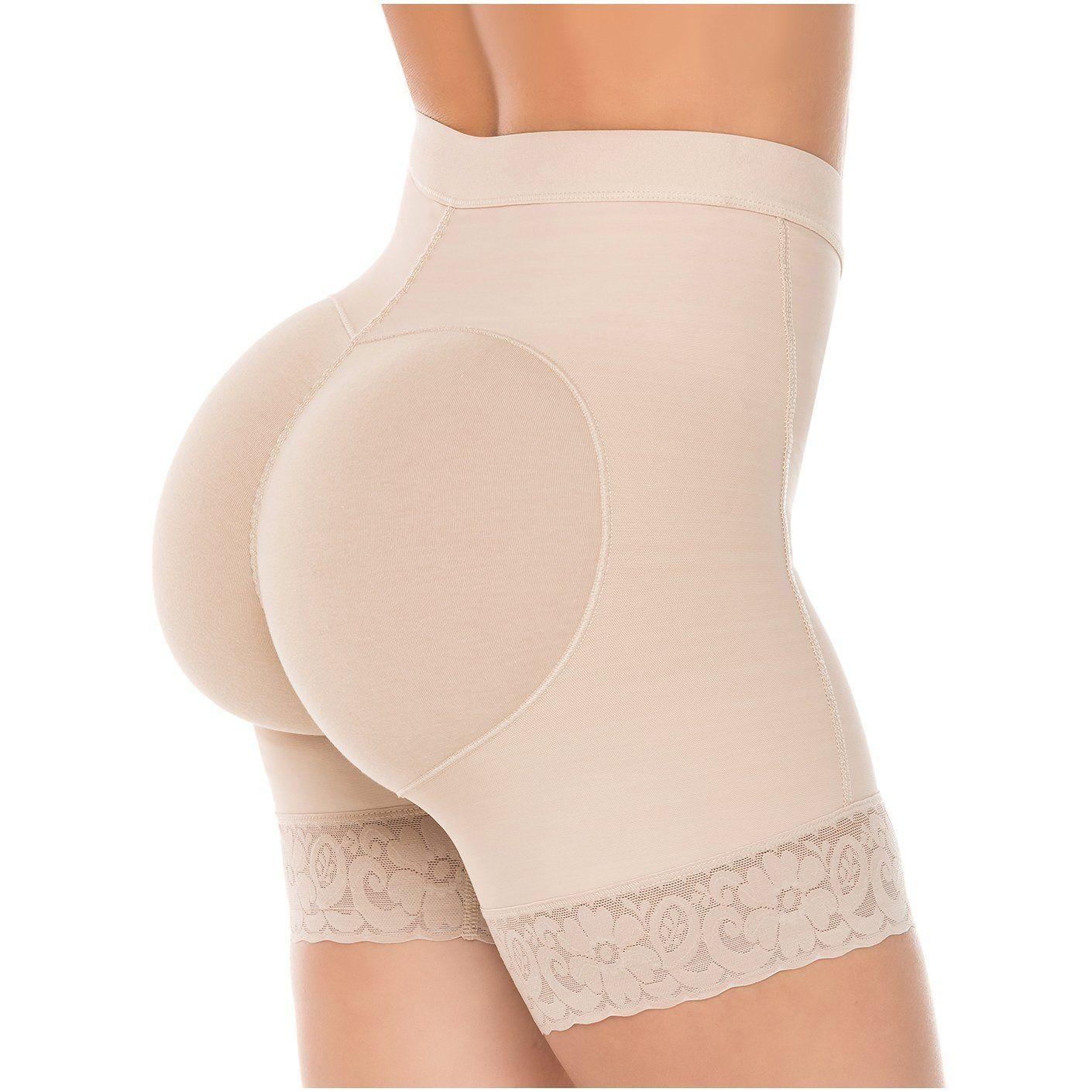 Faja  Colombiana Short Levanta Cola Talle Alto Control Abdominal-3