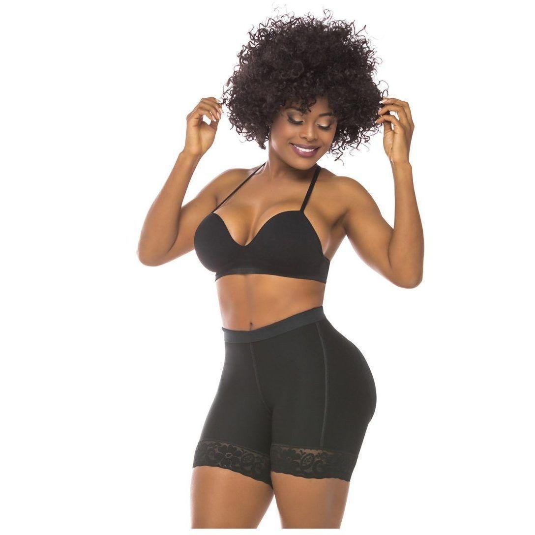 Faja  Colombiana Short Levanta Cola Talle Alto Control Abdominal-0