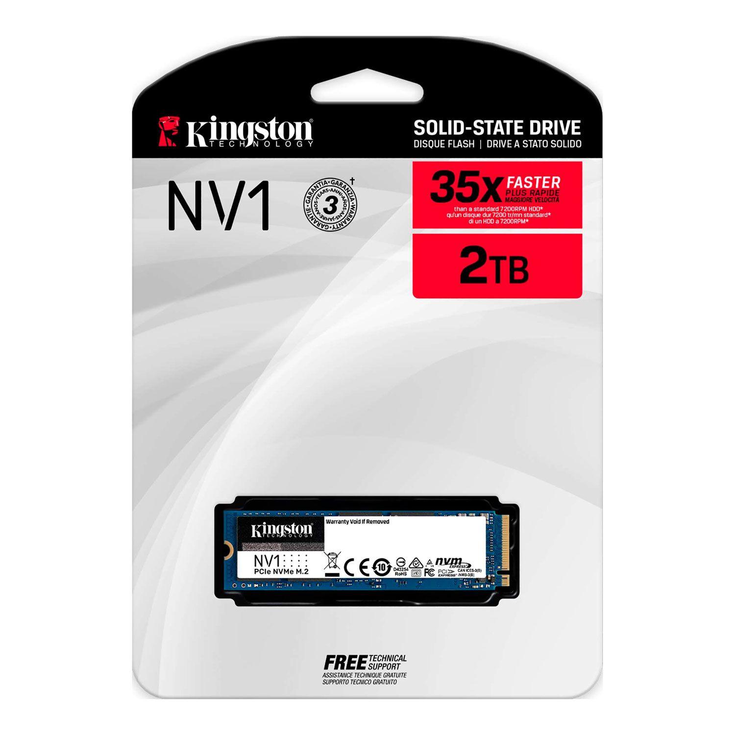 Disco Solido SSD M.2 Kingston NV1 2TB NVMe SNVS/2000G-0
