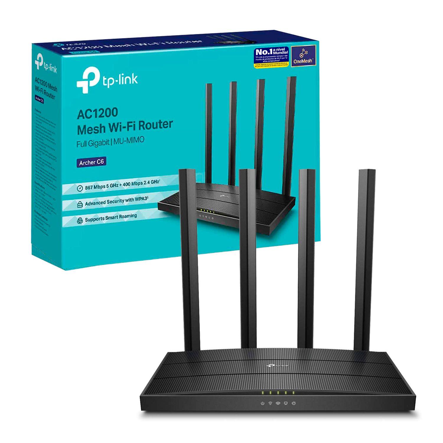 Router Inalambrico TP-Link Archer C6 AC1200 Dual Band 5GHz-0