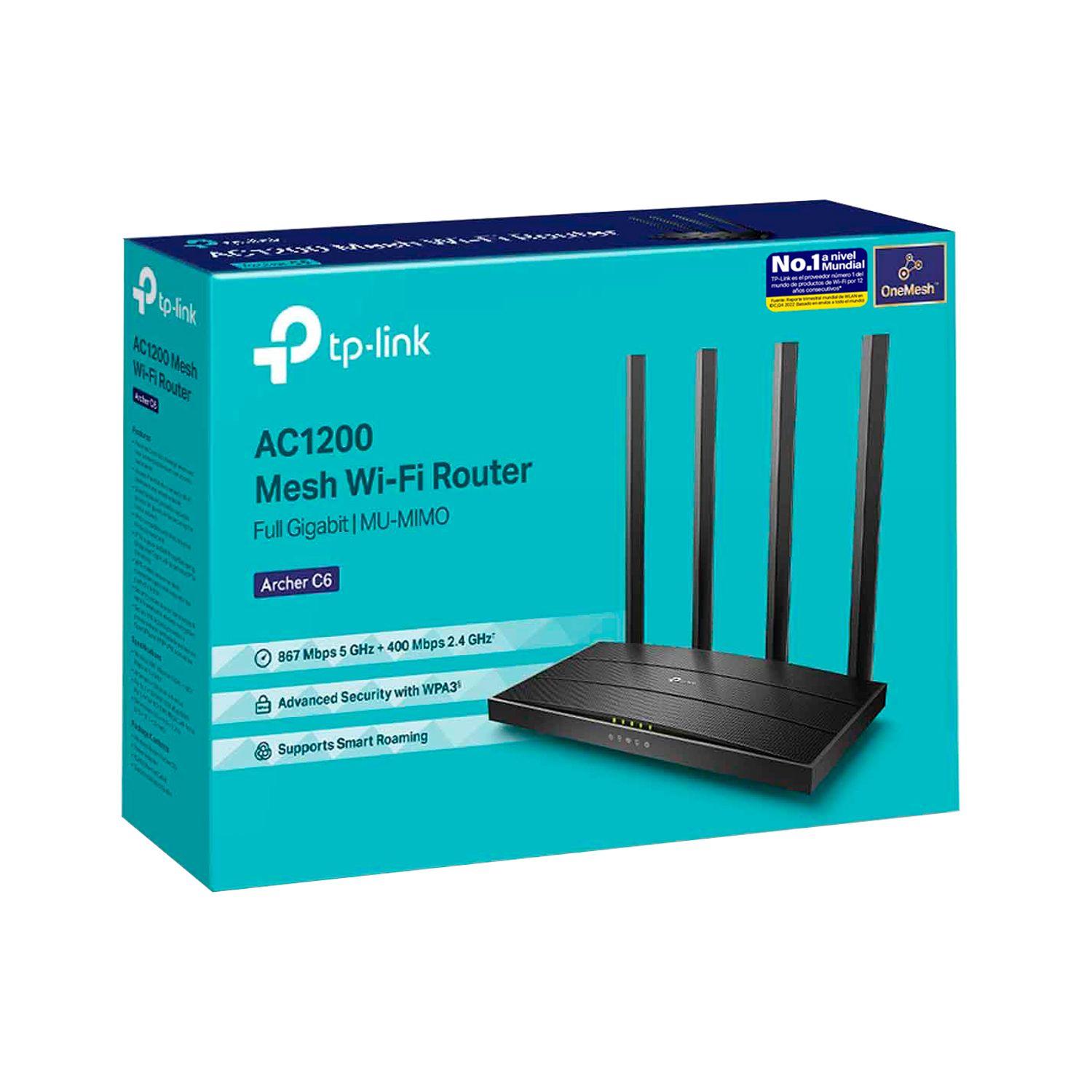Router Inalambrico TP-Link Archer C6 AC1200 Dual Band 5GHz-4