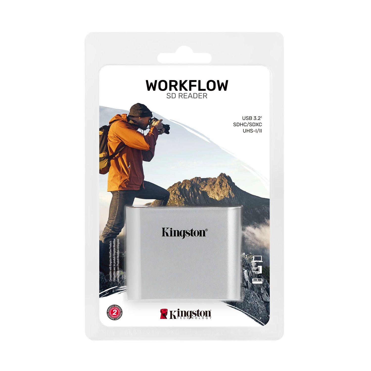 Lector de Tarjetas SD Kingston WORKFLOW SDx2 READER WFS-SD-2