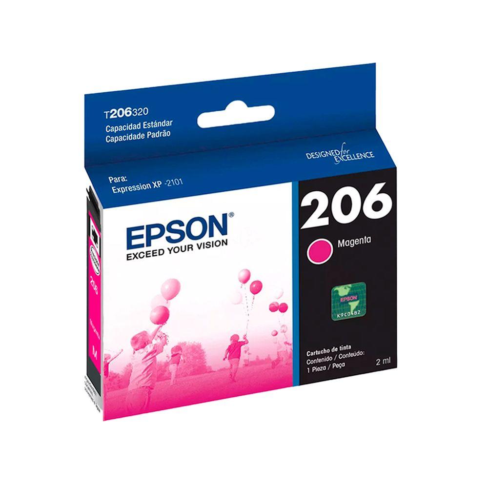 Cartucho De Tinta Epson Original T206 Funciona Con XP-2101-0