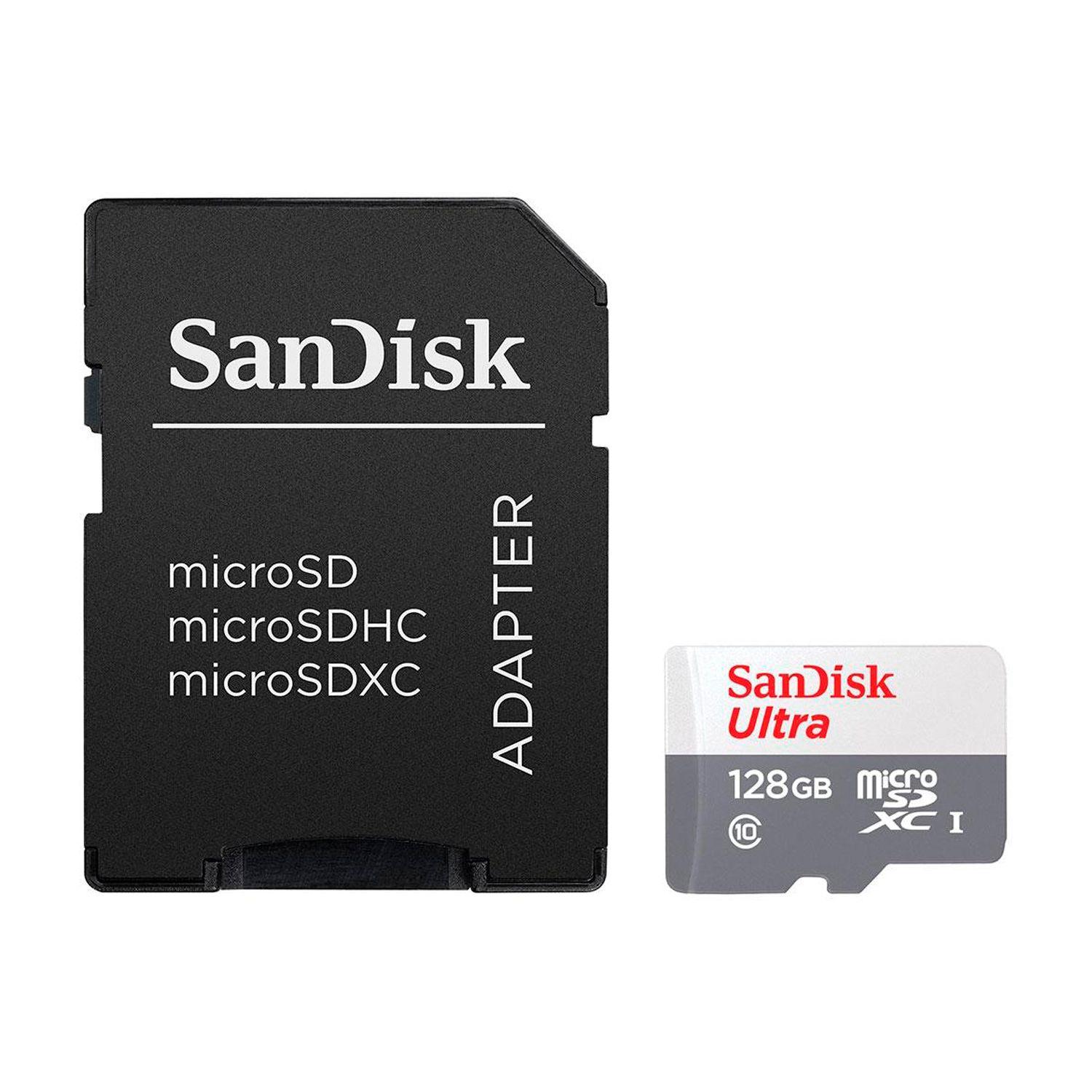 Tarjeta De Memoria MicroSD 128Gb Sandisk + Adaptador 100mb/s-3