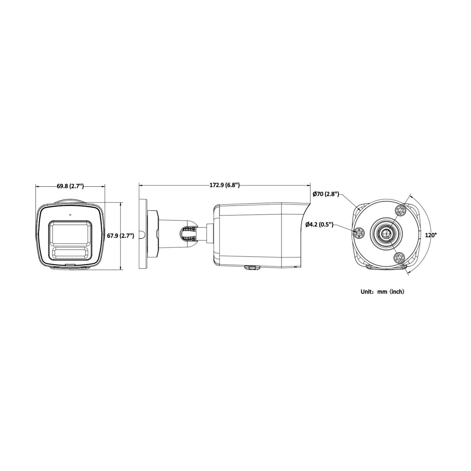 Camara IP Bala Hikvision Smart Hybrid Light 4MP ColorVu IP67-3