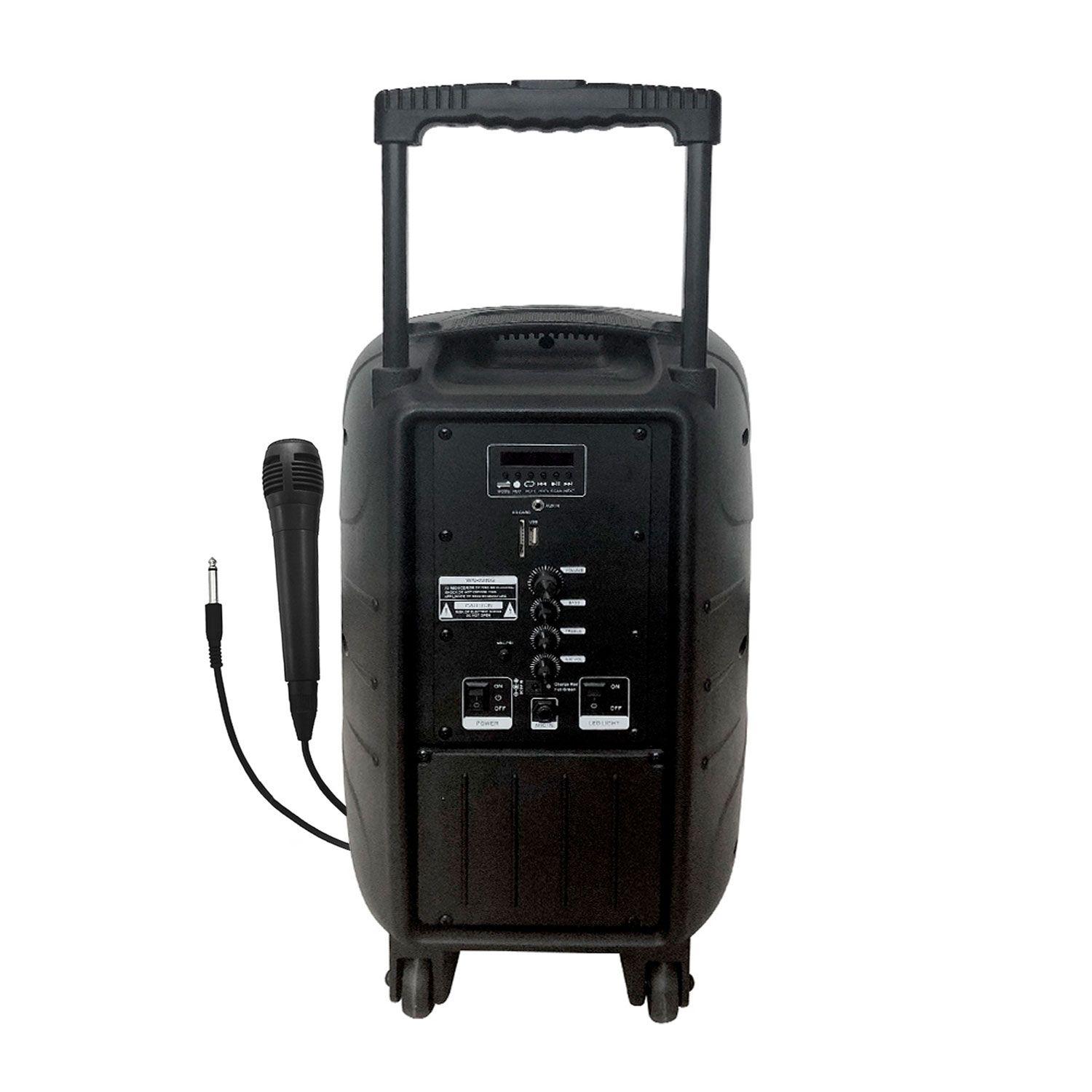 Parlante Karaoke Bluetooth Master-G Control Remoto FM SPB12B-1