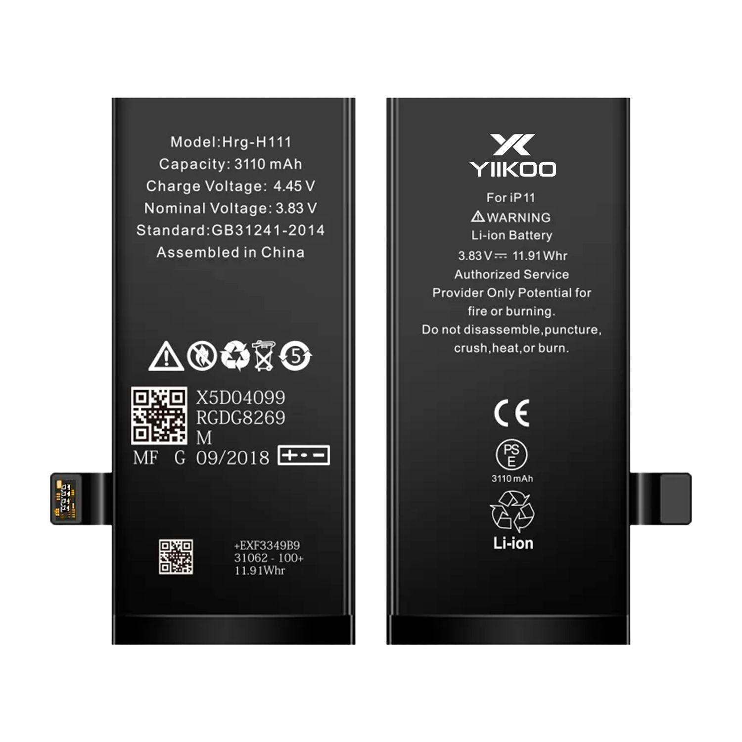 Bateria para iPhone 11 YIIKOO Proteccion contra sobrecarga-3