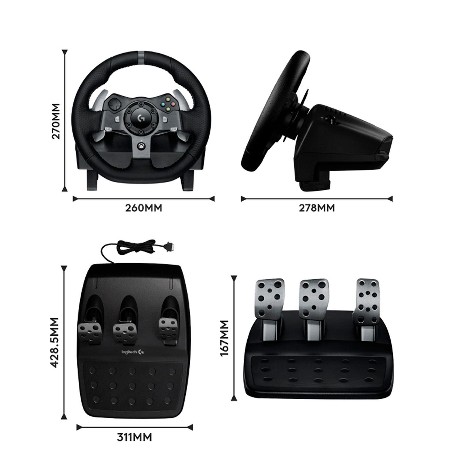 Volante Y Pedales Logitech G920 Xbox Series X/S /Xbox One/PC-6