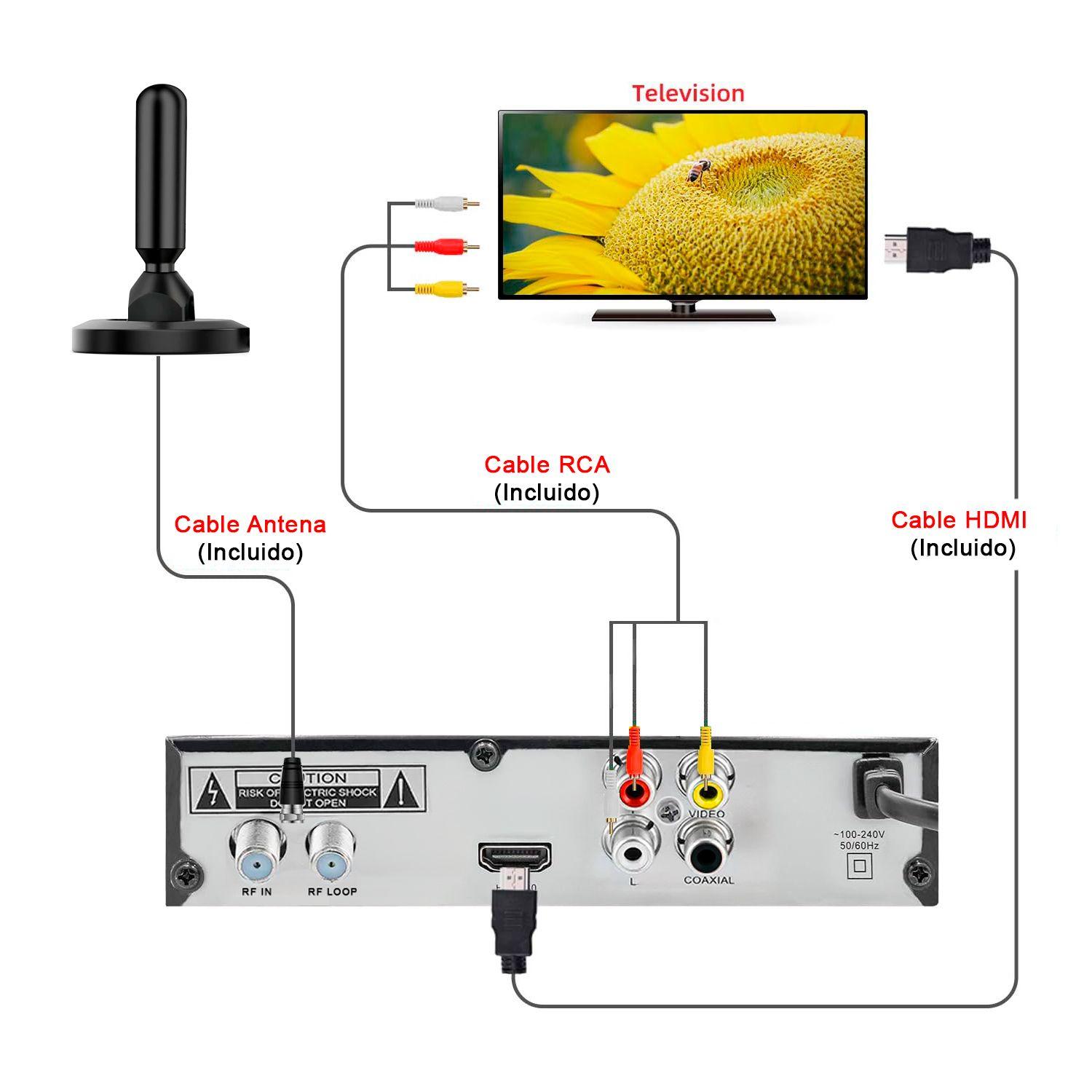 Kit Sintonizador FHD ISDBT Terrestrial + Antena Tv Digital-9