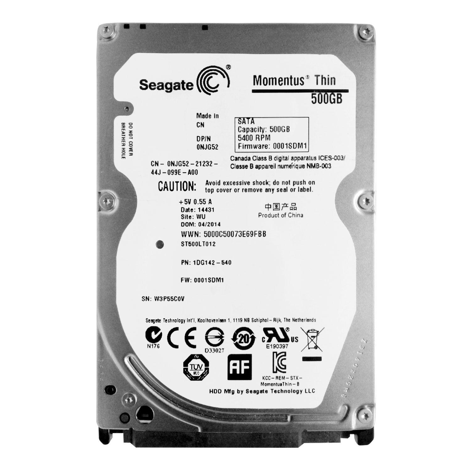 Disco Interno Seagate Momentus 500GB 2.5" HDD ( Open Box )-0
