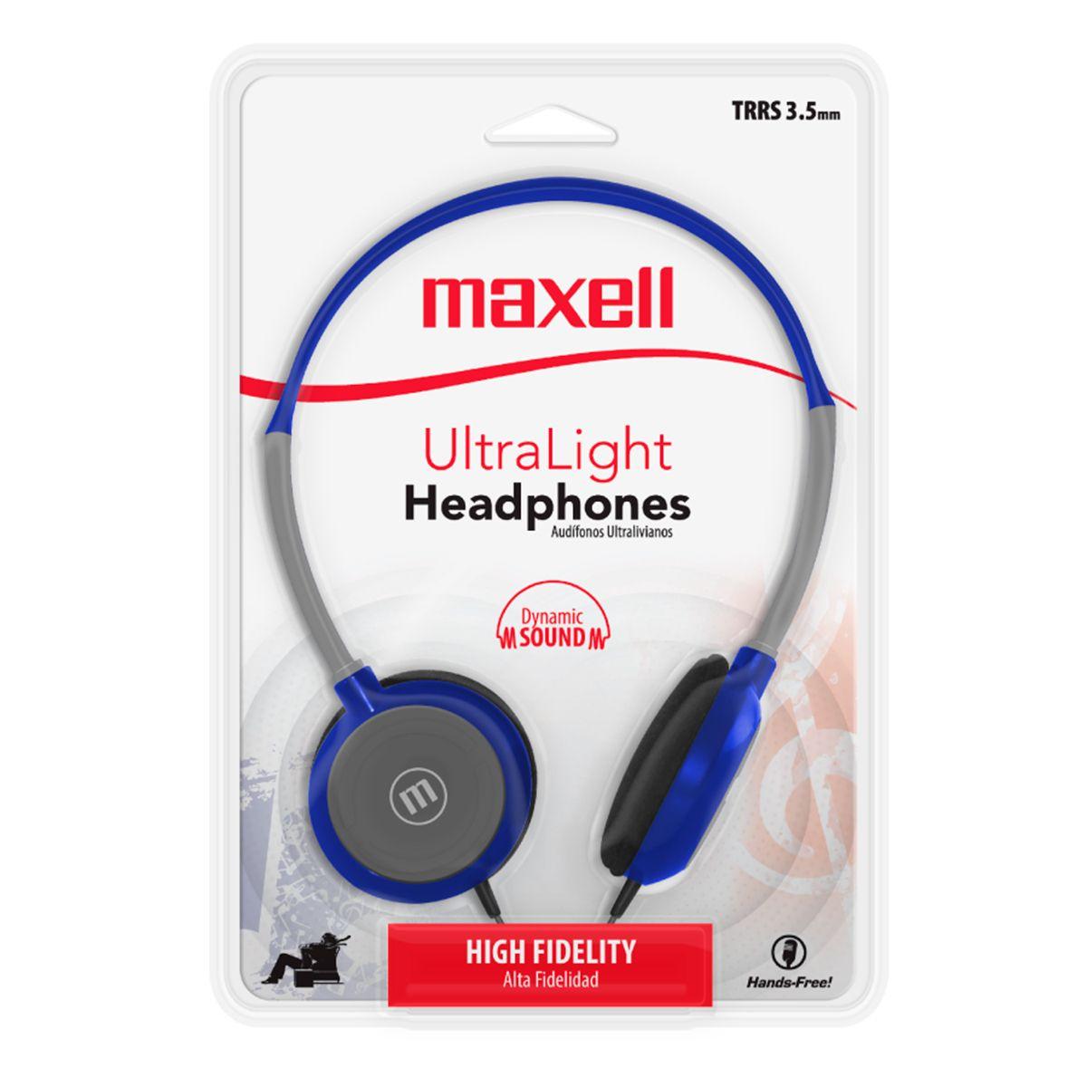 Audifonos HP-200 Maxell Ultralight headphones TRSS Dynamic-2