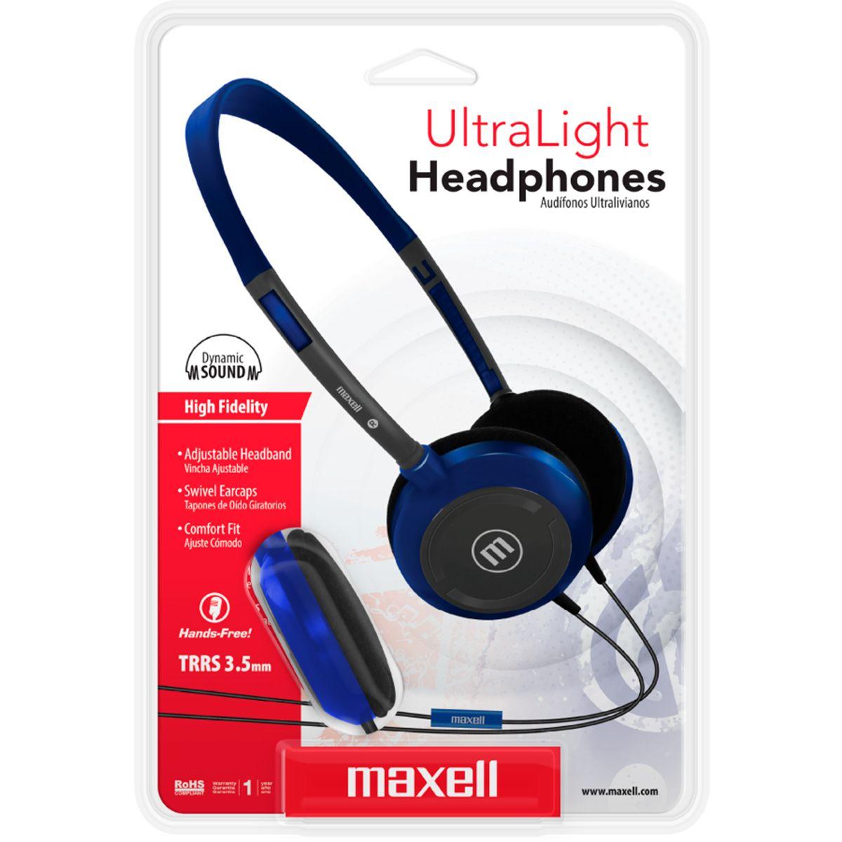 Audifonos HP-200 Maxell Ultralight headphones TRSS Dynamic-3