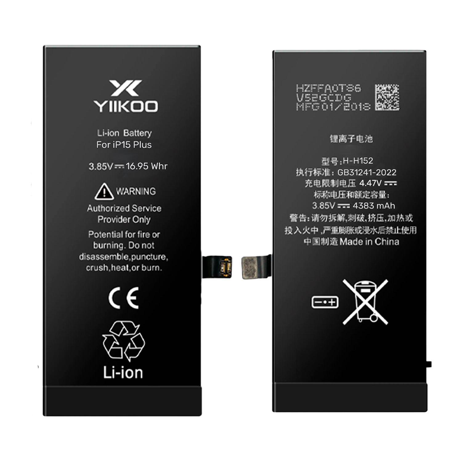 Bateria para iPhone 15Plus YIIKOO Autoprogramable sin alerta-3