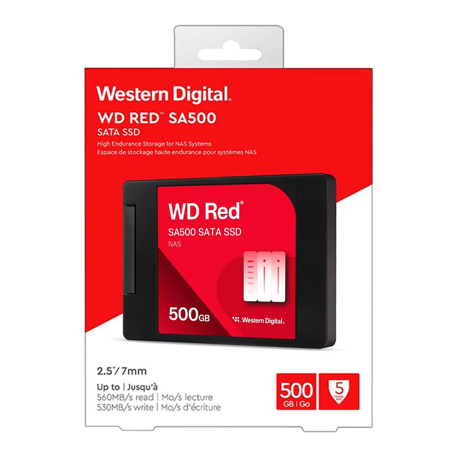 Disco Solido SSD Interno WD Red 500GB SATA III 6Gb/s 560MB/s-3