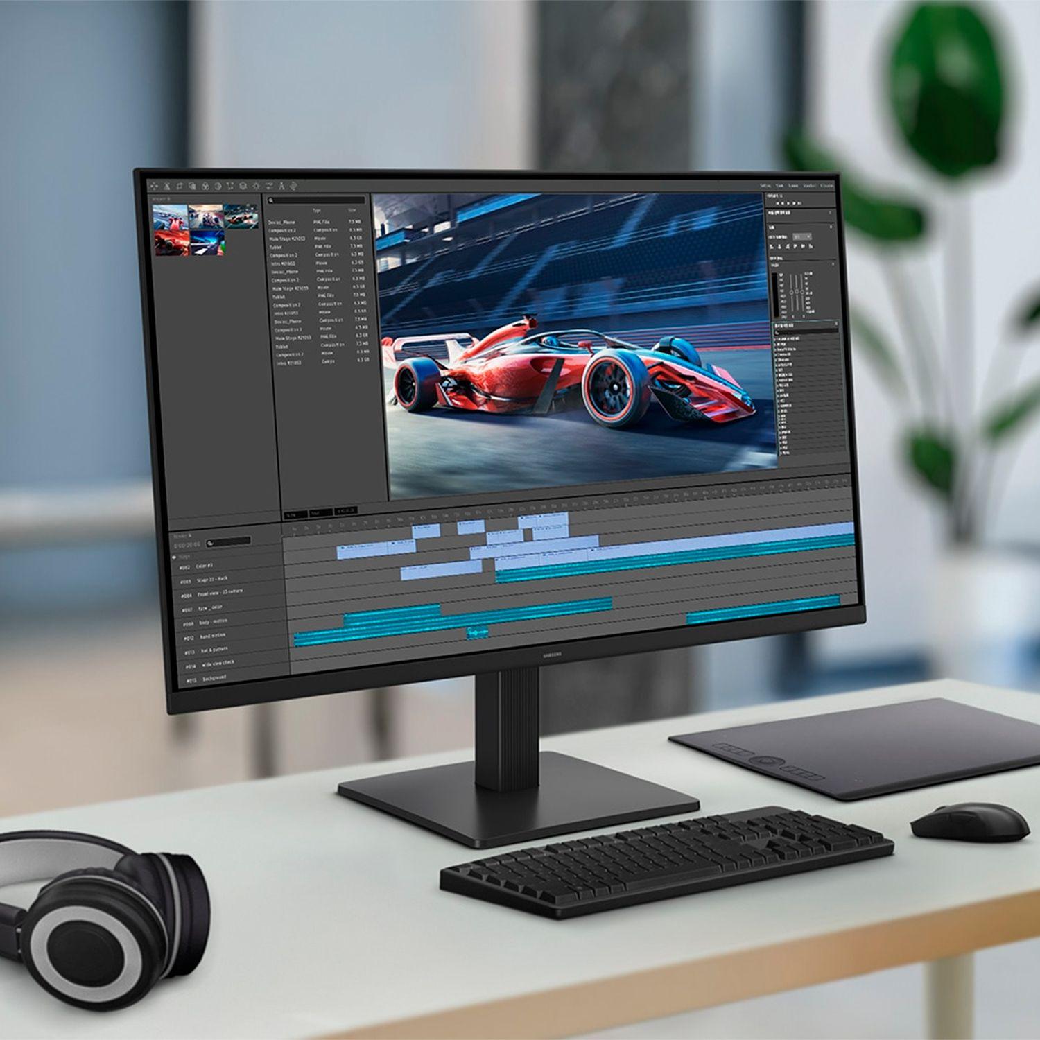 Monitor Samsung Essential Plano 27" S32GD IPS FHD 120Hz HDMI-7