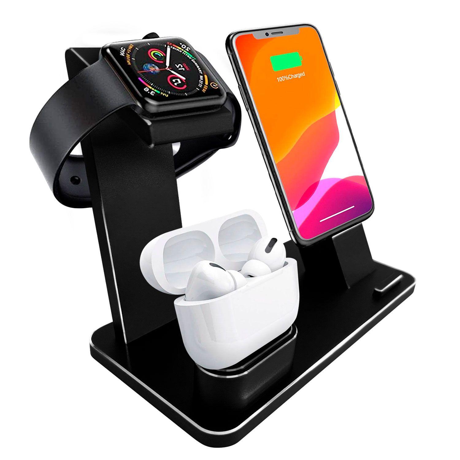 Soporte de Carga Mesa 3 en 1 Celular Smart Watch Headphones-0