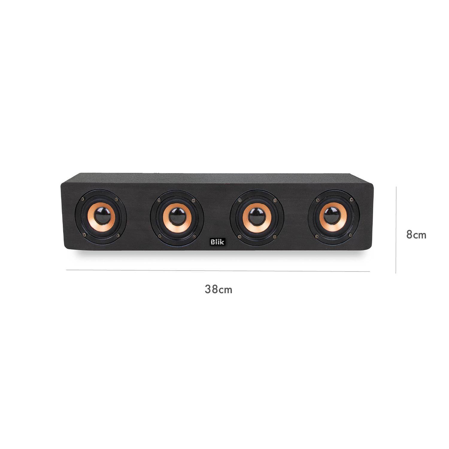 Parlante Portatil Blik Rock Wood Bluetooth 5.3 RMS 20W-2