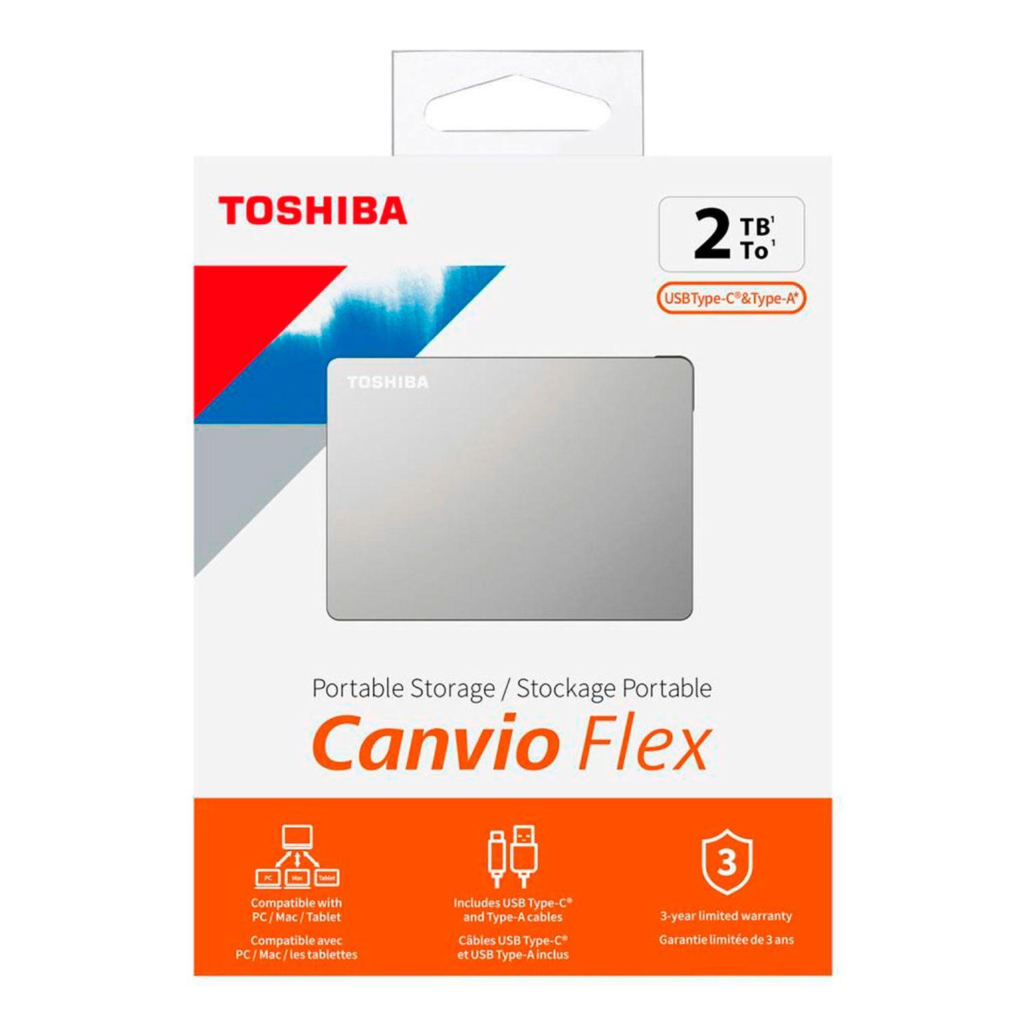Disco Duro Externo Toshiba 2tb Canvio Flex 3.2-3