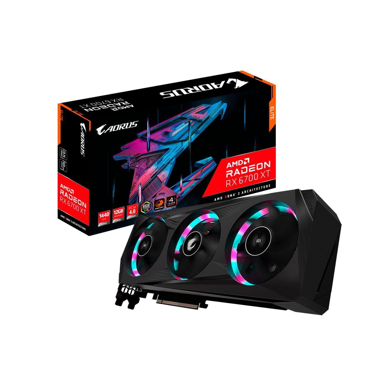 Tarjeta De Video Gigabyte Aorus Radeon RX6700XT Elite 1440-3