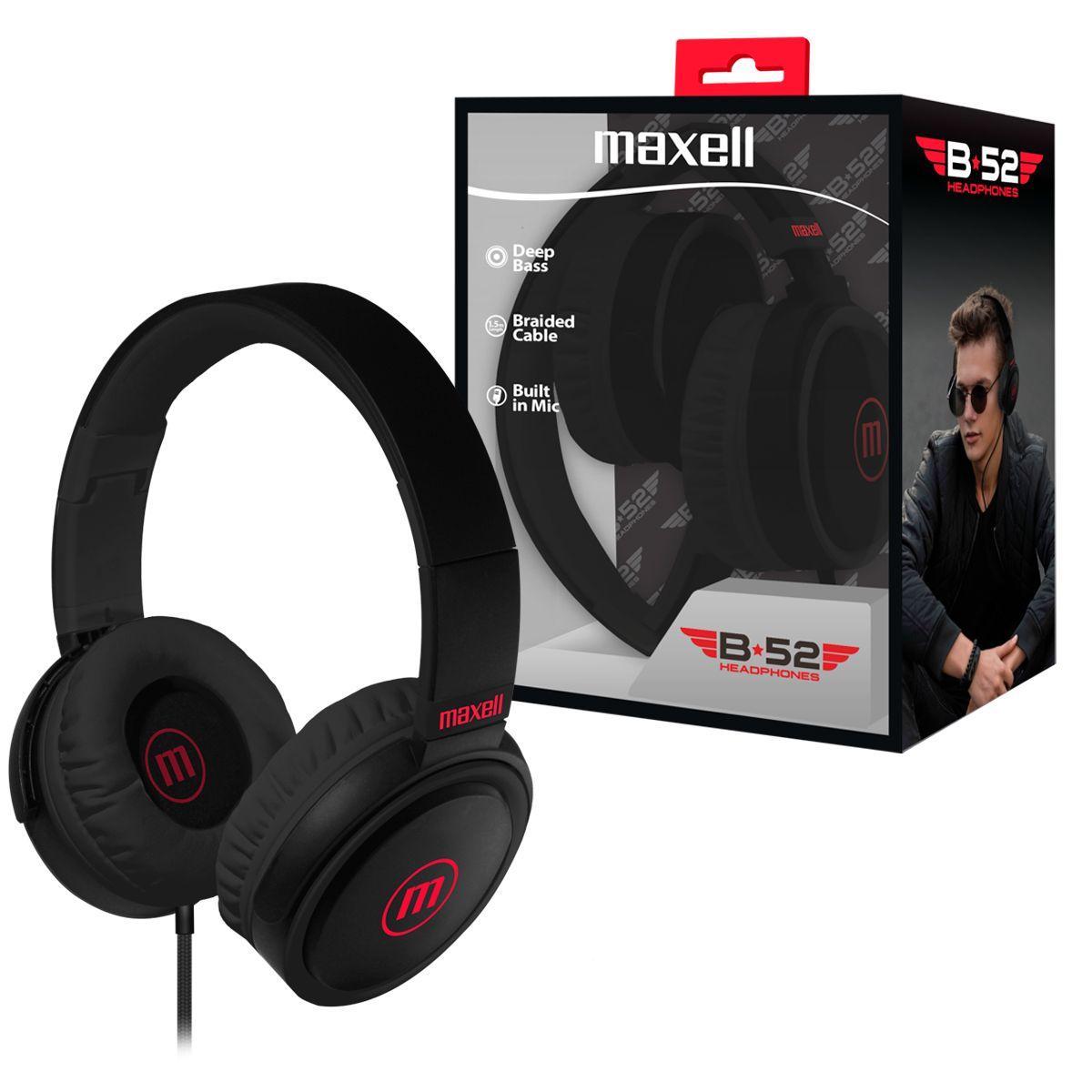 Audifono Plegable HP-B52 Maxell Ajustable TRRS Bajo Profundo-0
