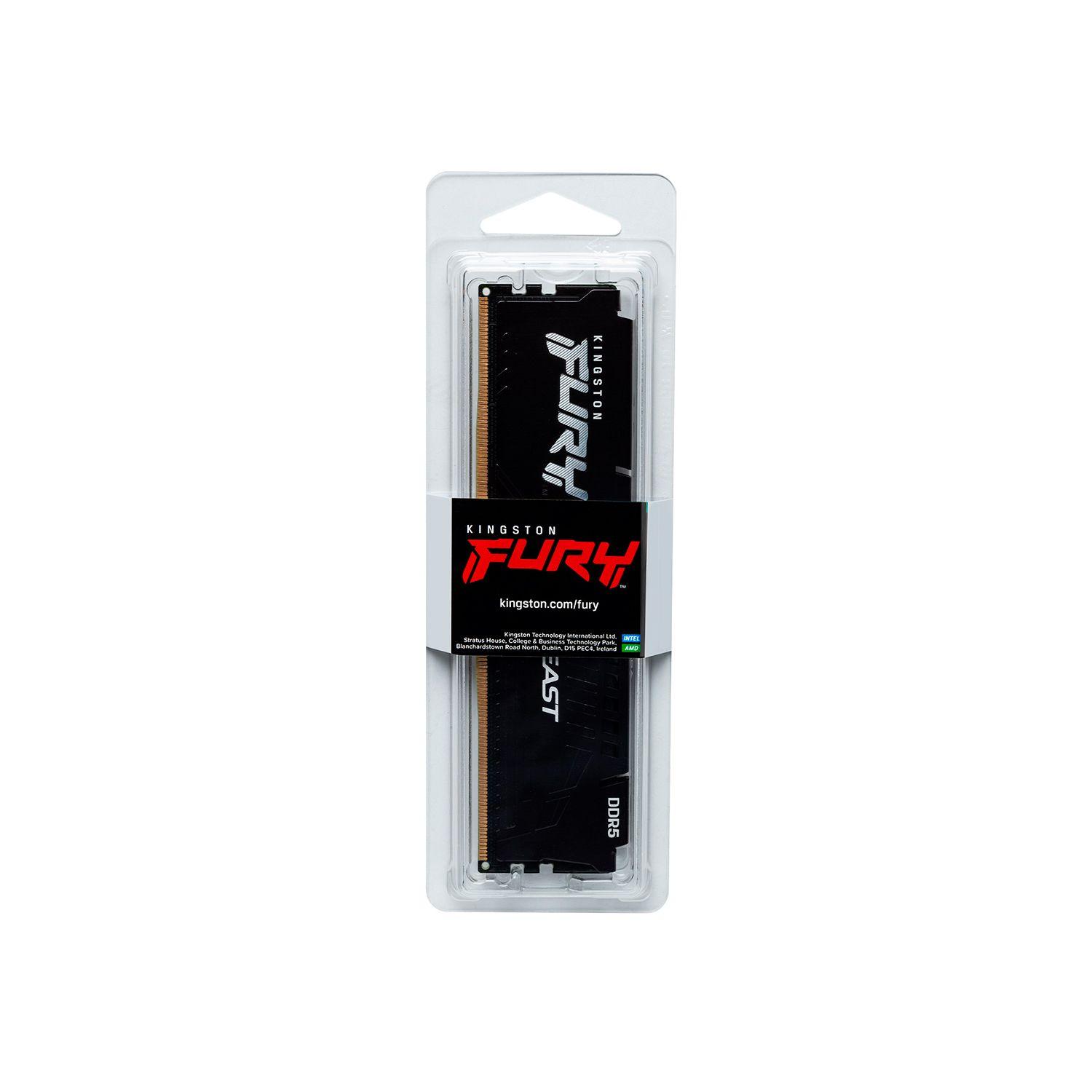 Memoria Ram Kingston Fury Beast 8GB PC Gamer DDR5 5600MHz-4