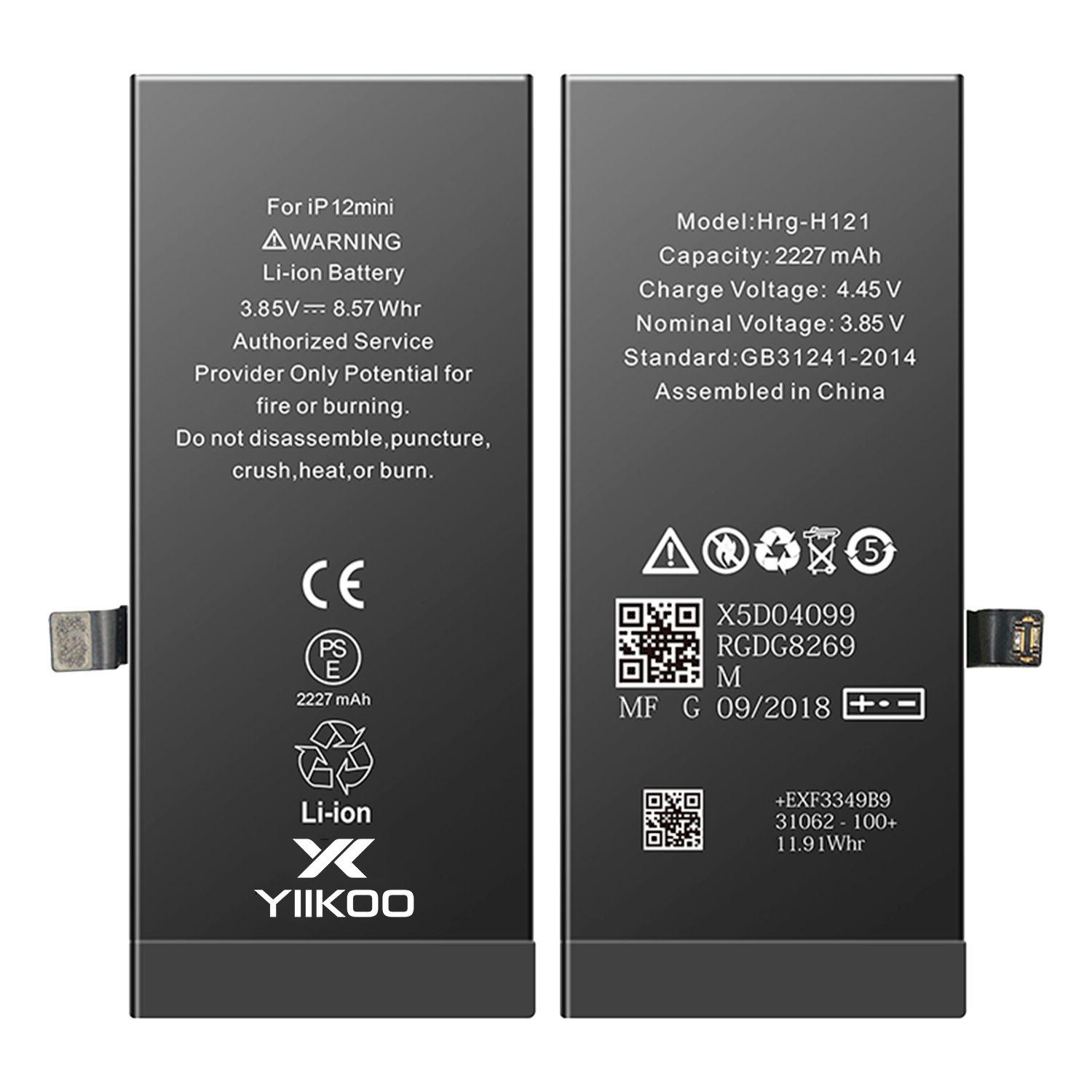 Bateria para iPhone 12mini YIIKOO Autoprogramable sin alerta-3