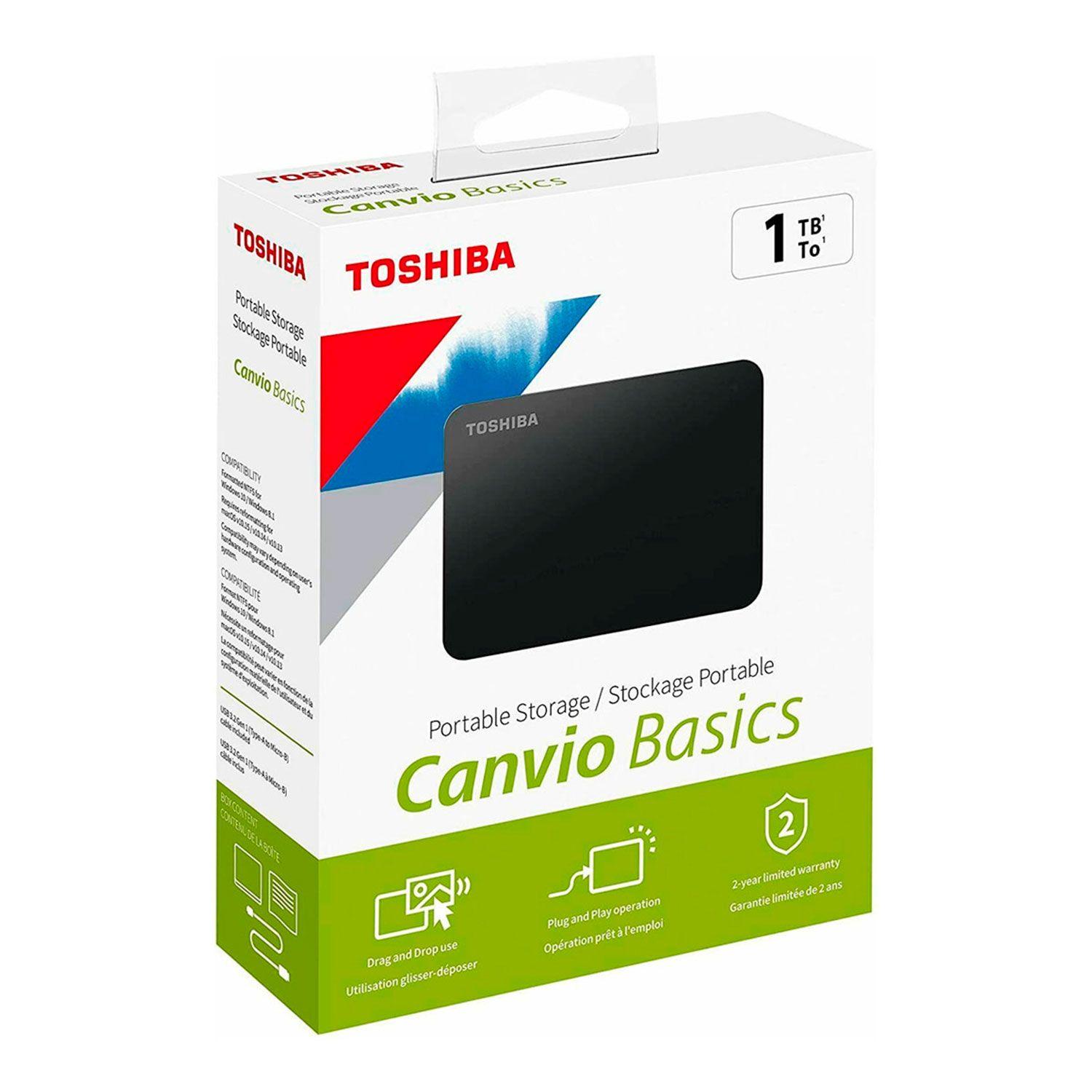Disco Duro Externo Toshiba 1tb Canvio Basics 3.2-3