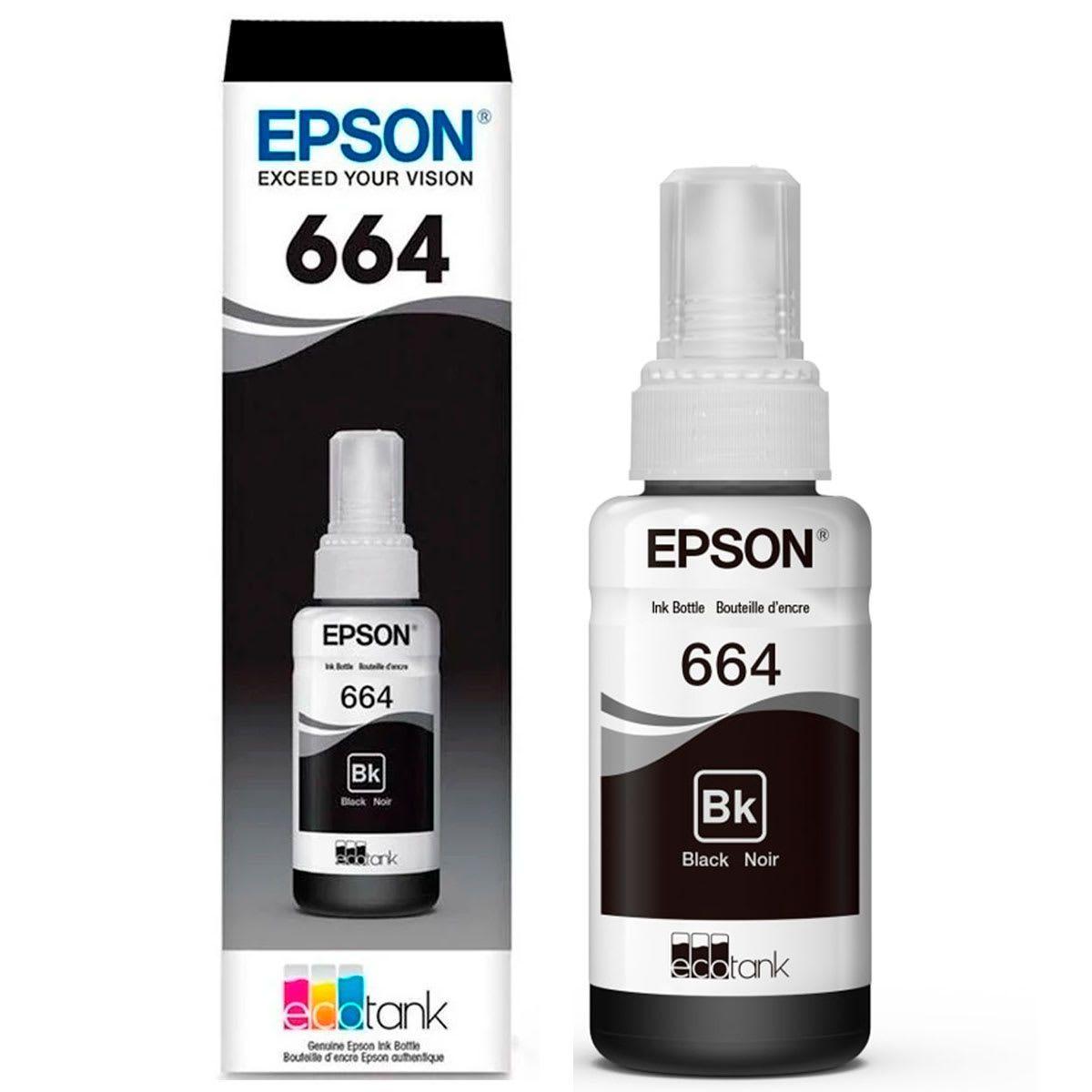 Tinta Botella T664 Ecotank Original No Generica-0