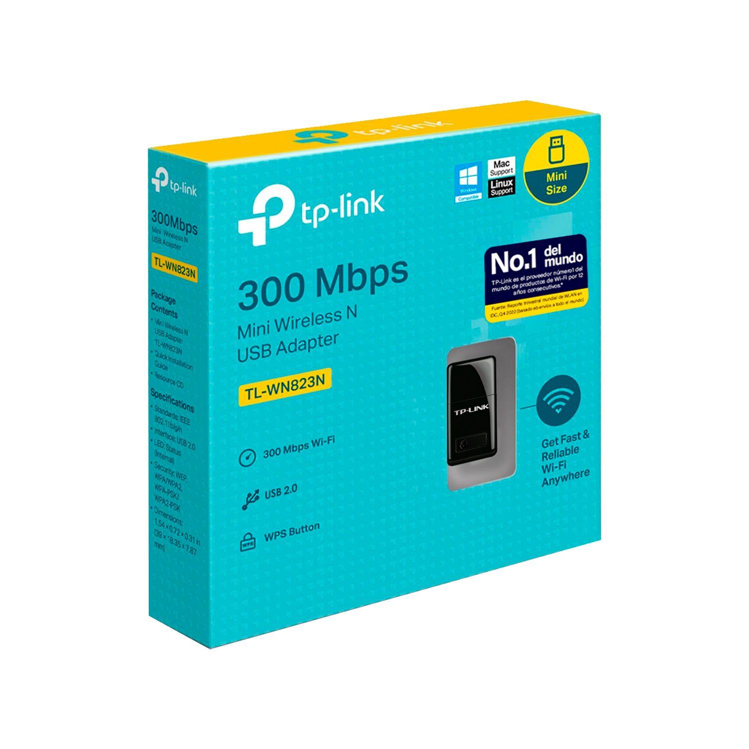 Mini Adaptador Wifi Inalambrico N TP-Link TL-WN823N 300Mbps-4