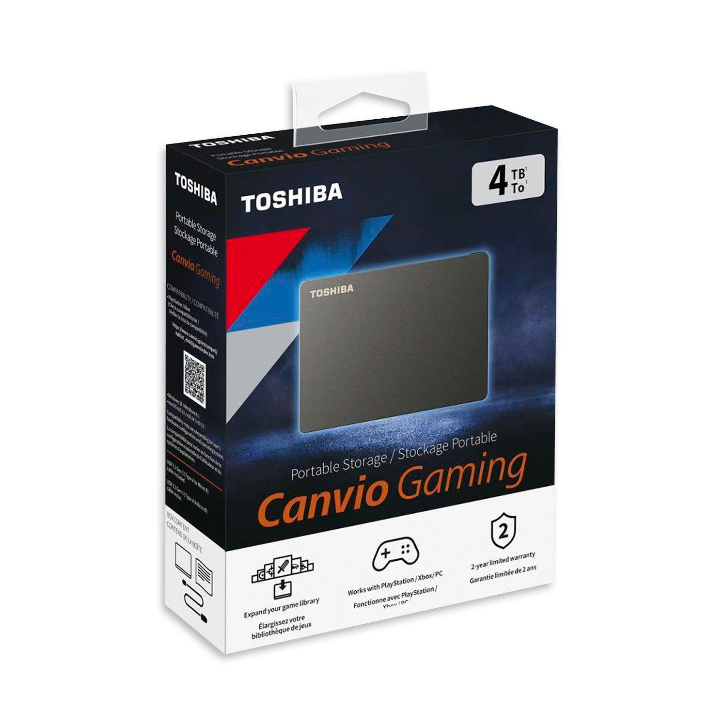 Disco Duro Externo Toshiba Canvio Gaming 4TB HDTX140XK3CA-3