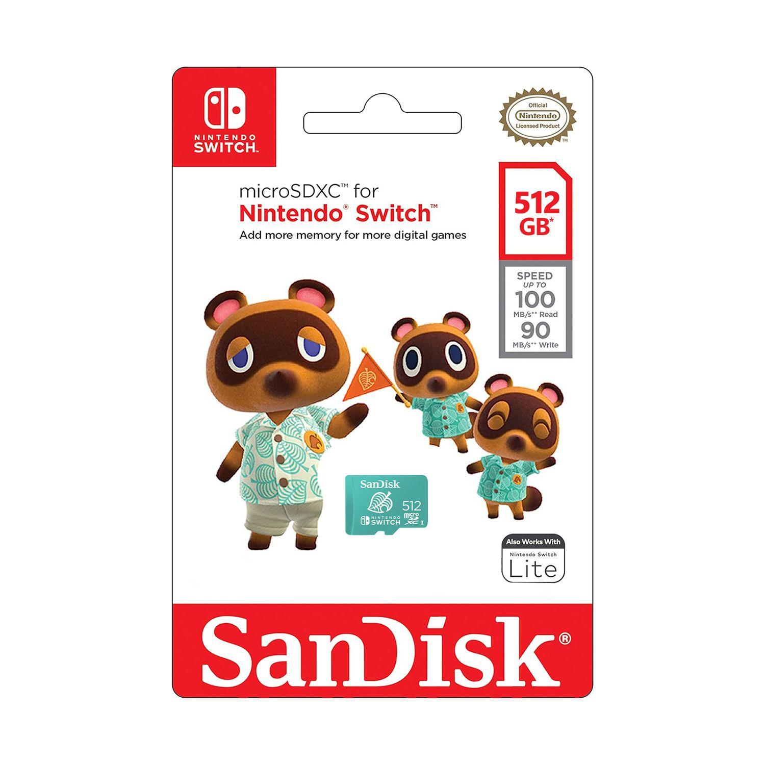Tarjeta MicroSDXC SanDisk 512GB Nintendo Switch 4K 100MB/s-3