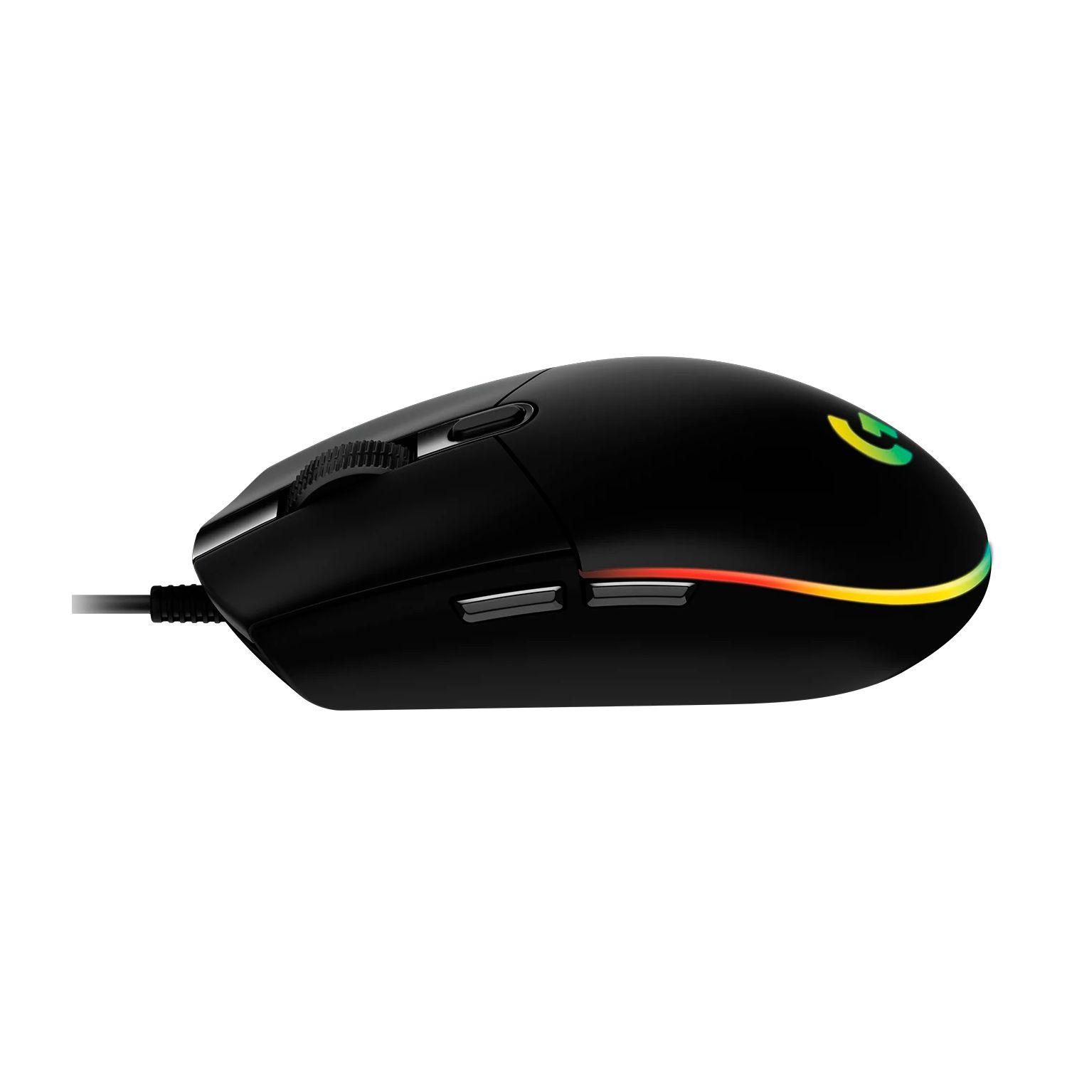 Mouse Gamer Logitech G203 Lightsync USB 2 metros Sensor Hero-3