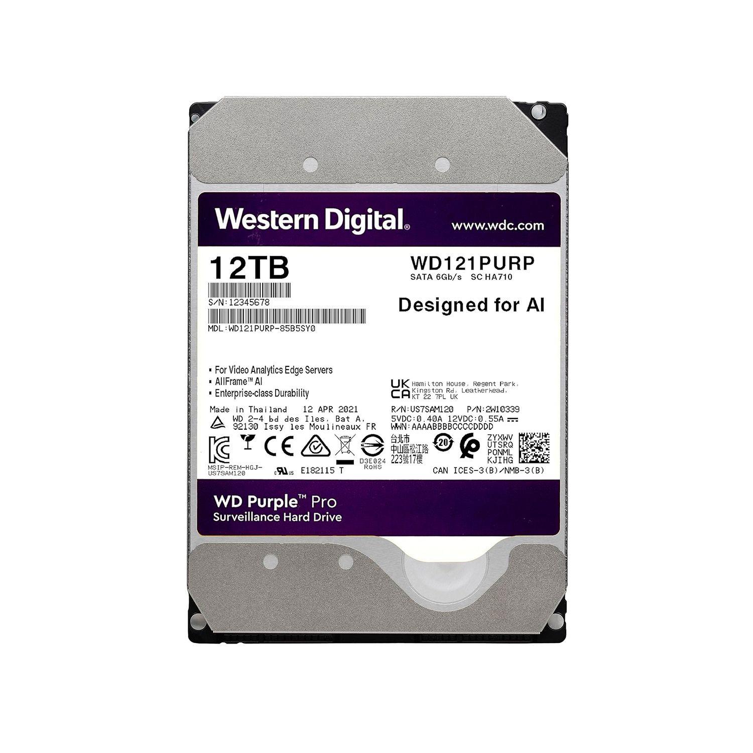Disco HDD Interno Western Digital Purple Pro 12TB Vigilancia-0