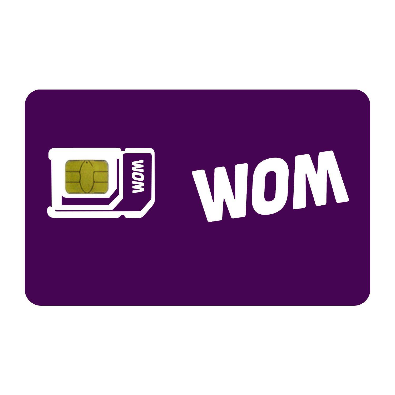 Chip de Línea Wom $2000 Recarga Pack x100 Kit Mayorista-2