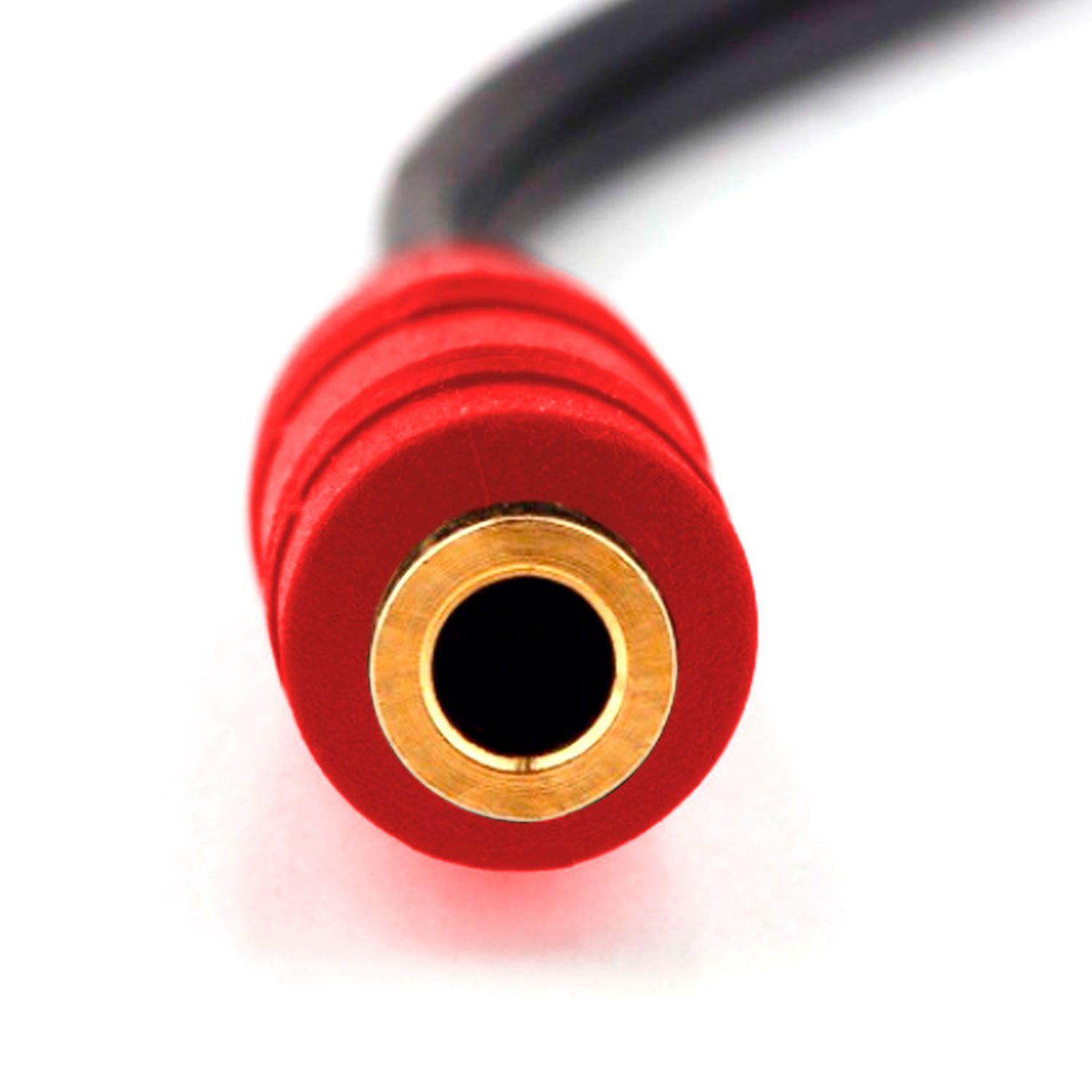 Cable Adaptador Audio Auxiliar 3.5mm Macho a 2 Hembra-3