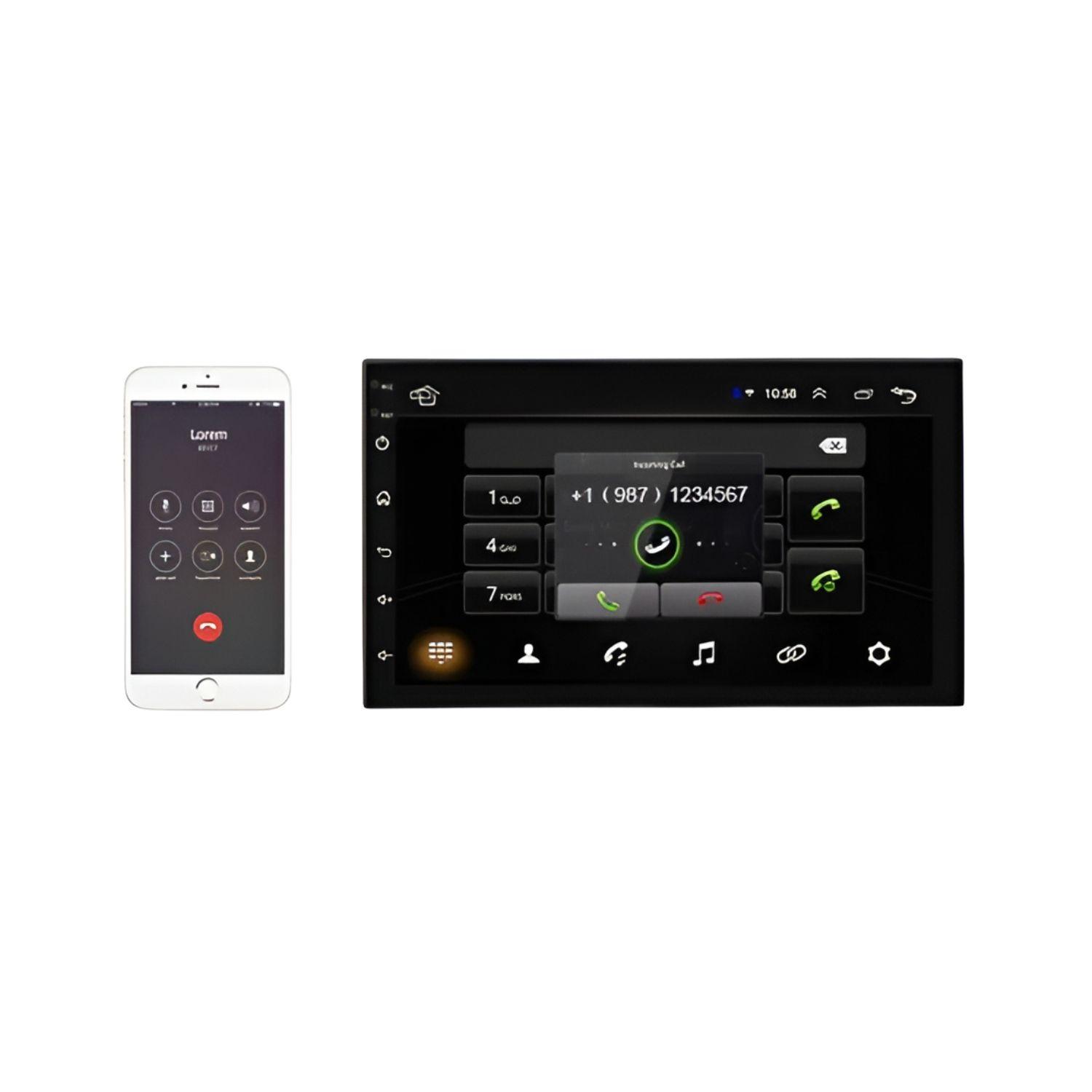 Radio Auto Android WiFi Bluetooth USB y Camara de Retroceso-2