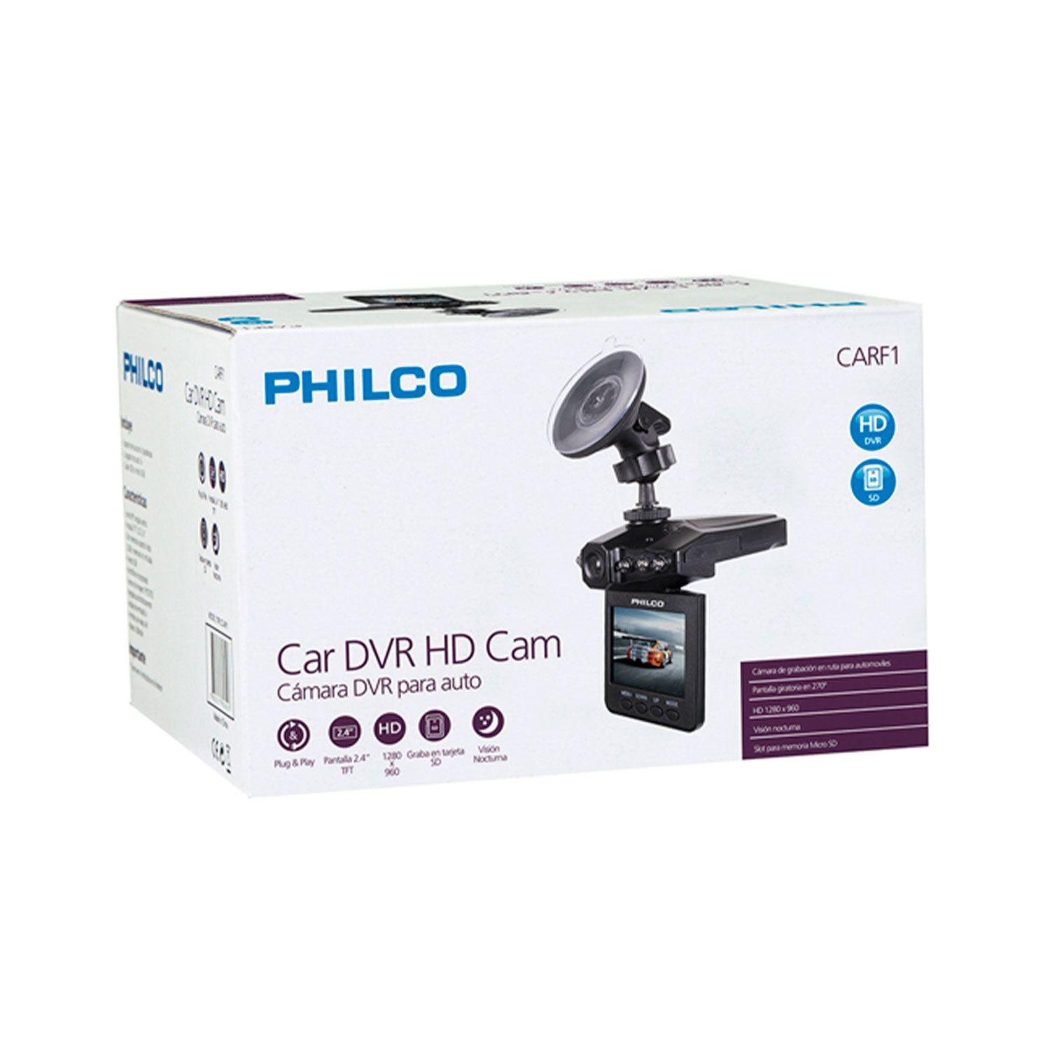 Camara Para Auto DVR HD Philco LCD 2.4" MicroSD 70PLCCARF1-3