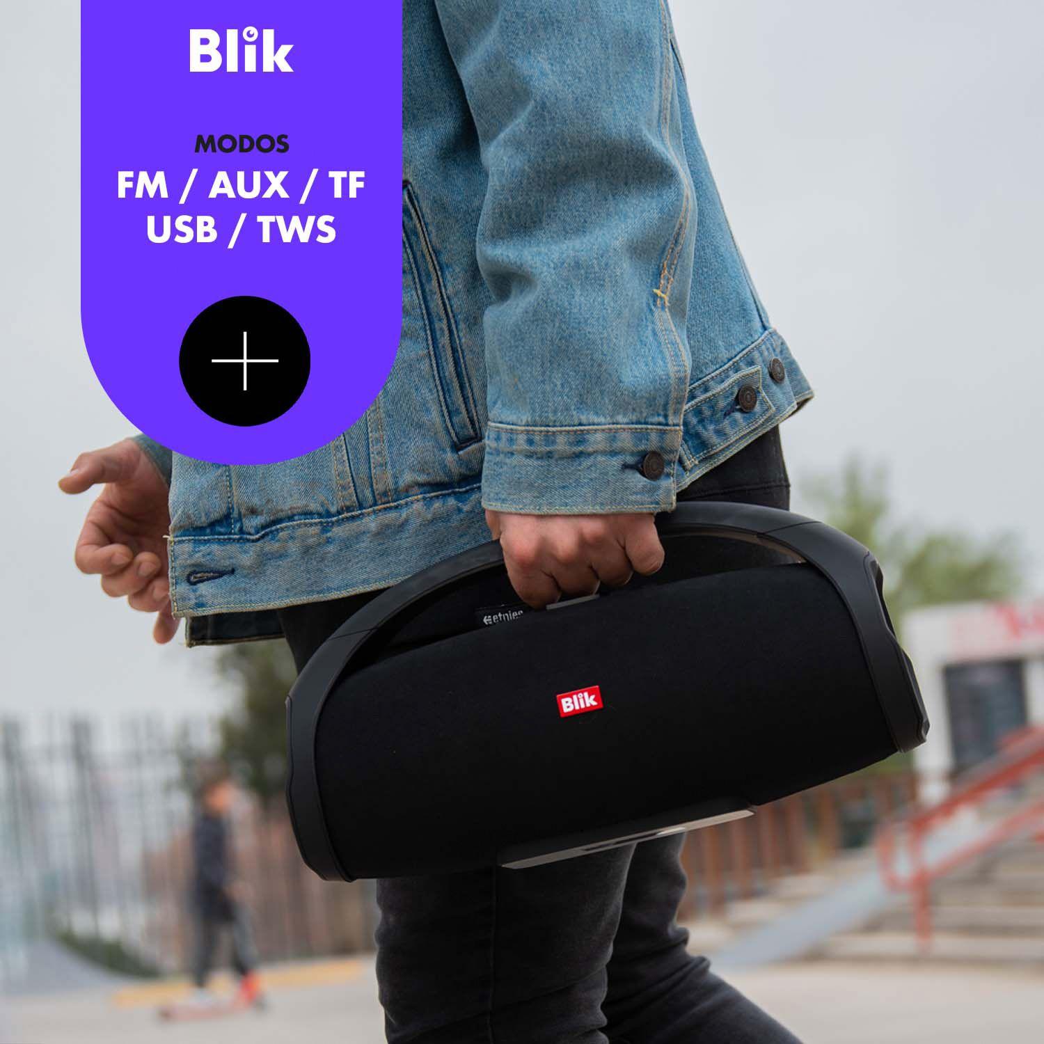 Parlante Bluetooth Blik Booster2 20W Portátil TWS Radio FM-2