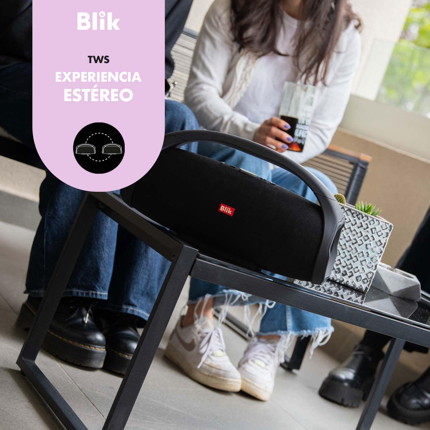 Parlante Bluetooth Blik Booster2 20W Portátil TWS Radio FM-3