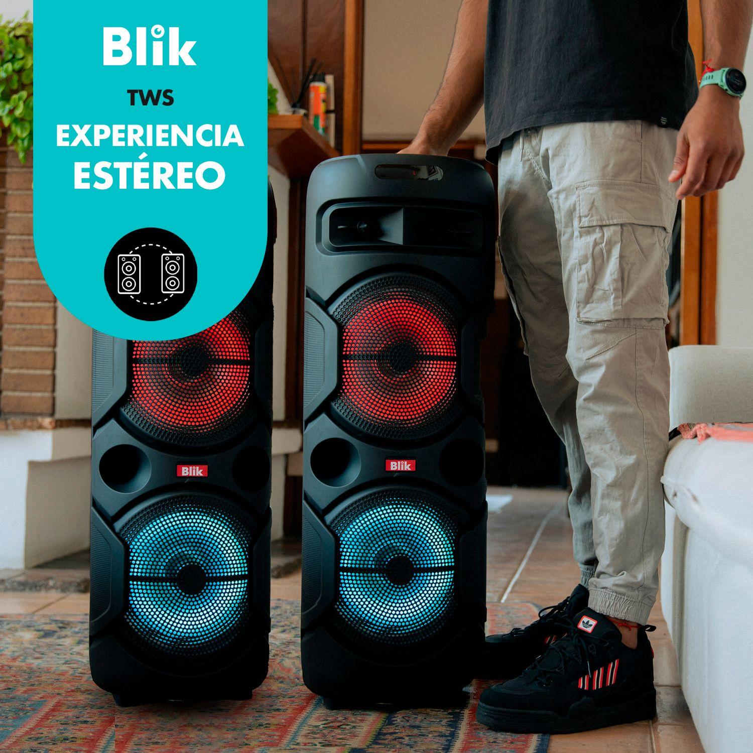 Parlante Karaoke Bluetooth 5.3 Blik WaveMax2 4000W IPX6 TWS-2