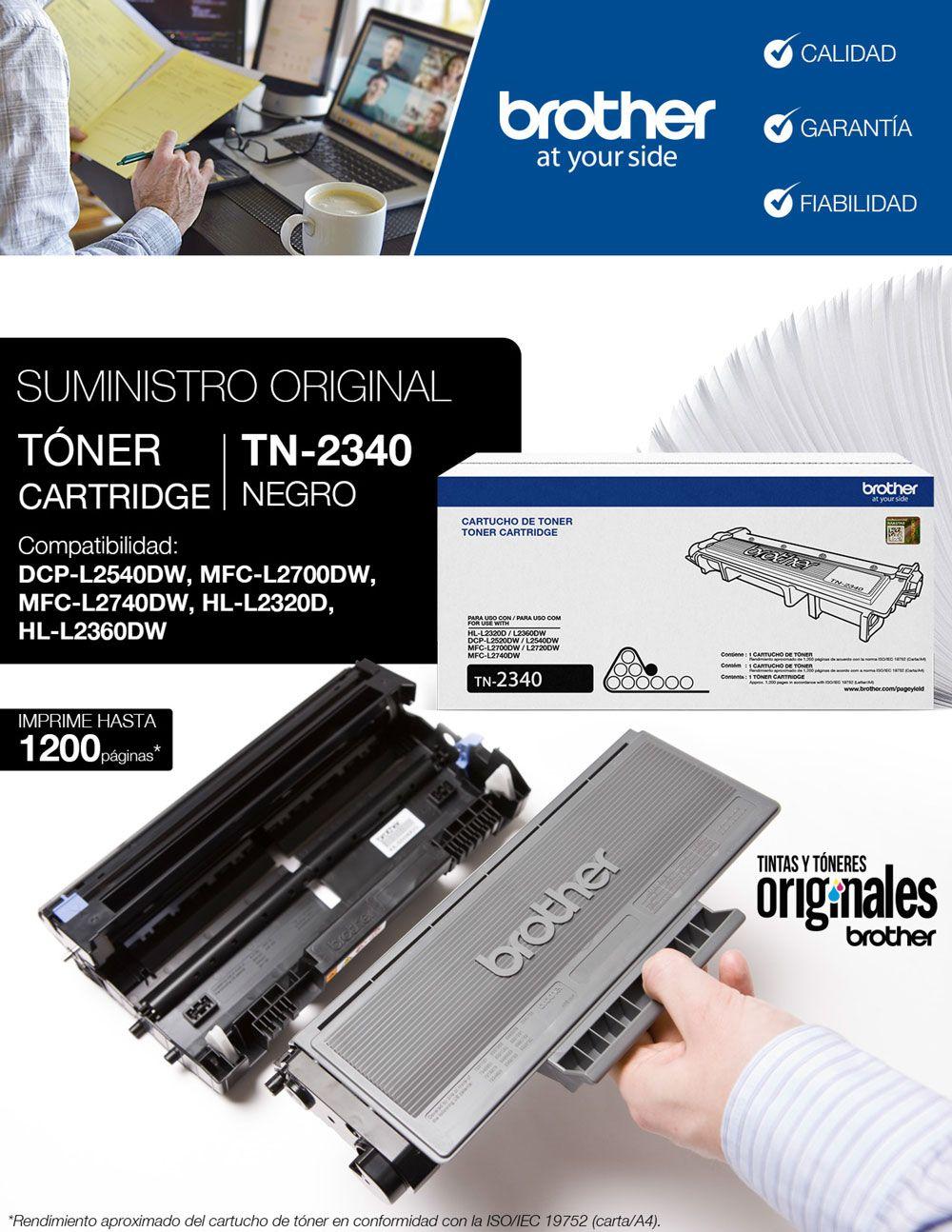 Toner Brother TN-2340 Original HL-L2320D HL-L2360DW DCPL2540-3