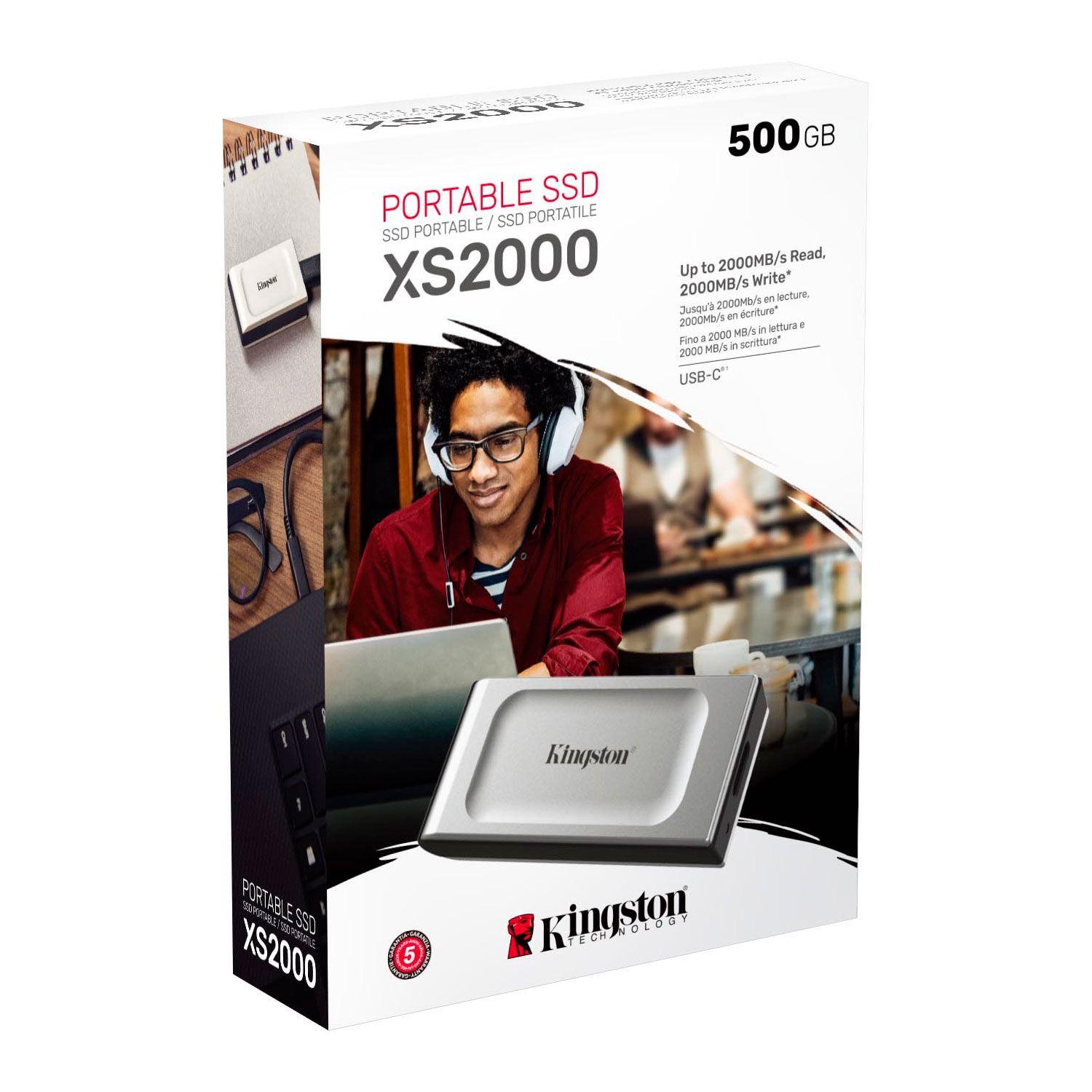 Disco SSD Externo Portátil 500GB XS2000 Tipo C SXS2000/500G-3
