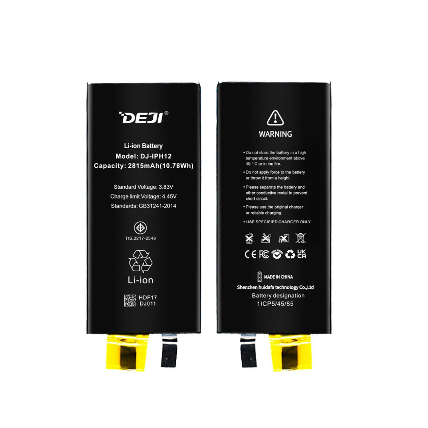Bateria para Iphone 12 Sin Flex DEJI IC Original 2815mAh-3