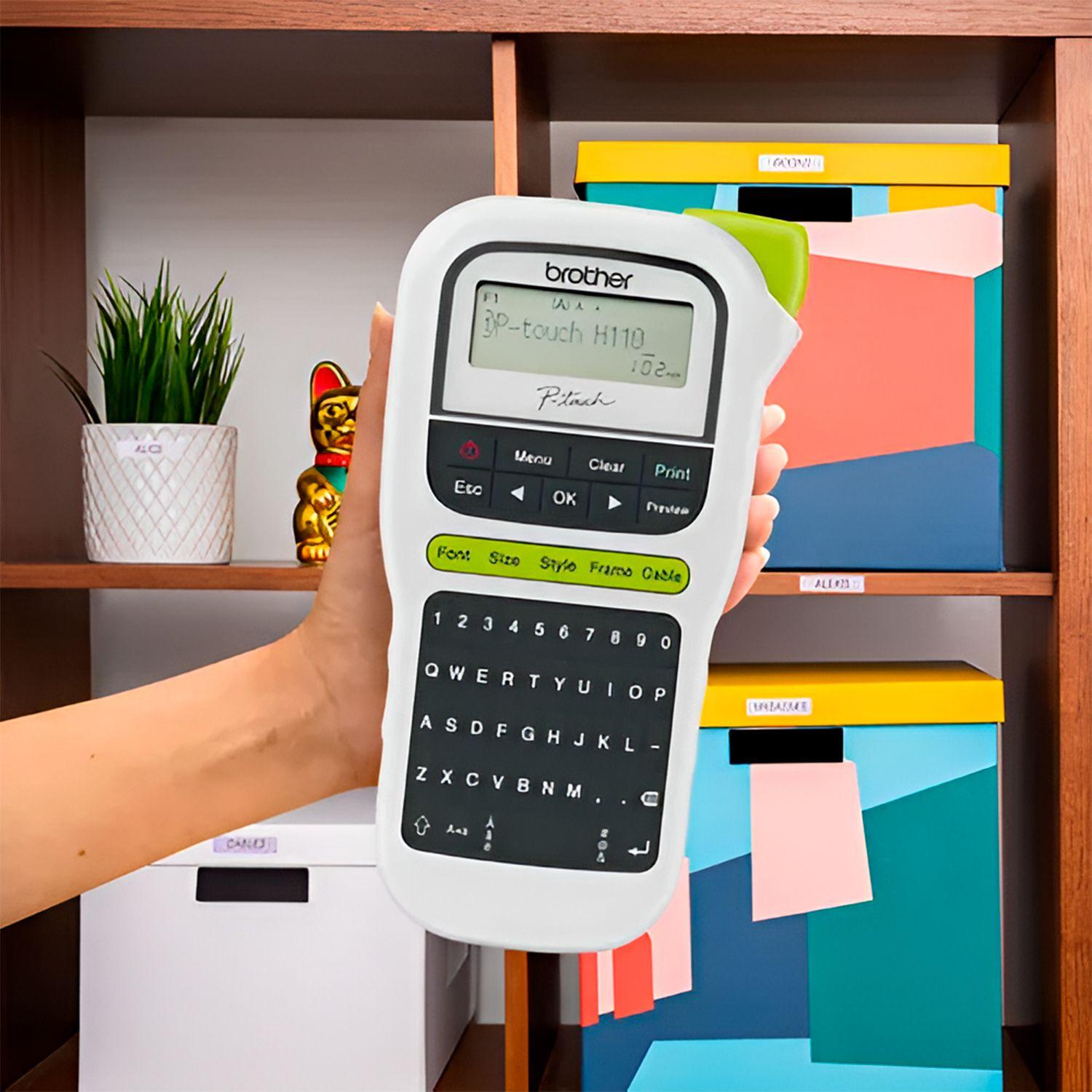 Rotuladora Portatil para Etiquetas Brother P Touch PT-H110WH-2