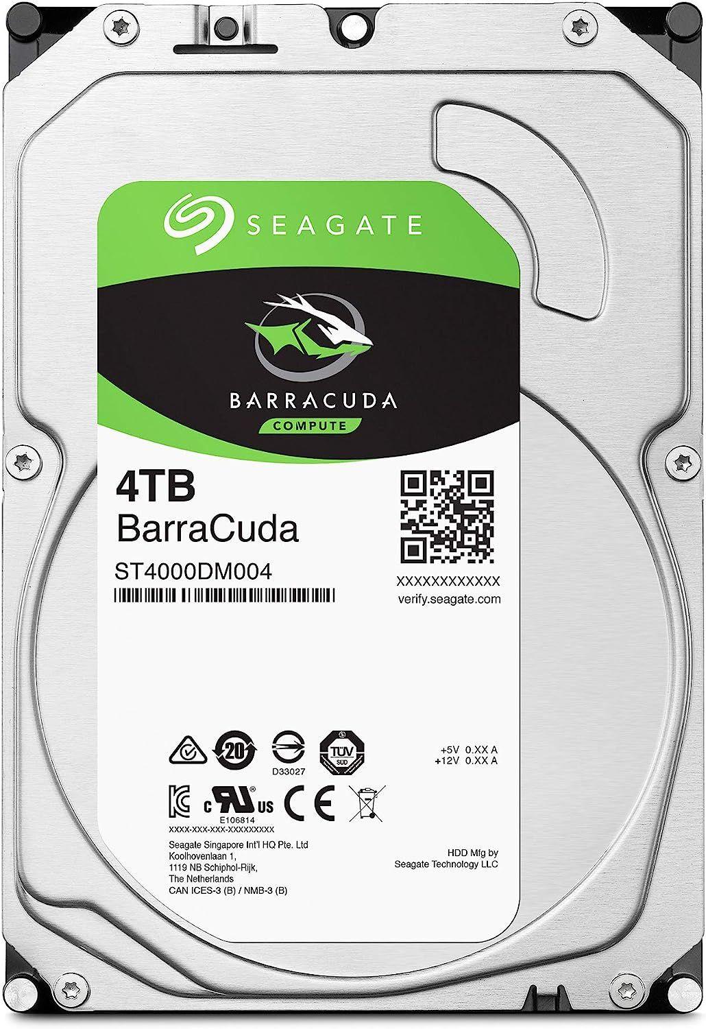 Disco Duro Seagate Barracuda 4TB 3.5in PC/DVR/NVR Vigilancia [ ST4000DM004 ]-0