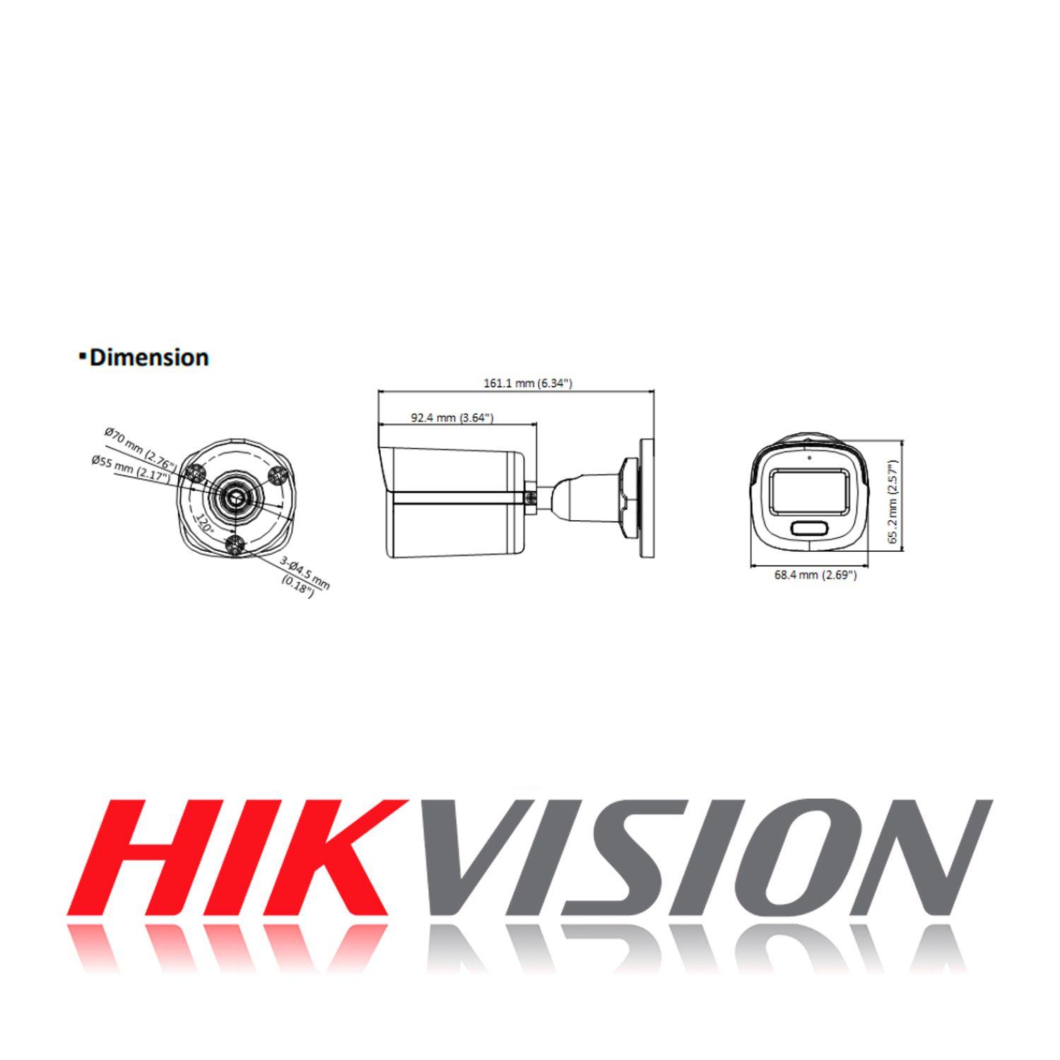 Camara de Seguridad Analoga Bala Hikvision ColorVu 3K Audio-4