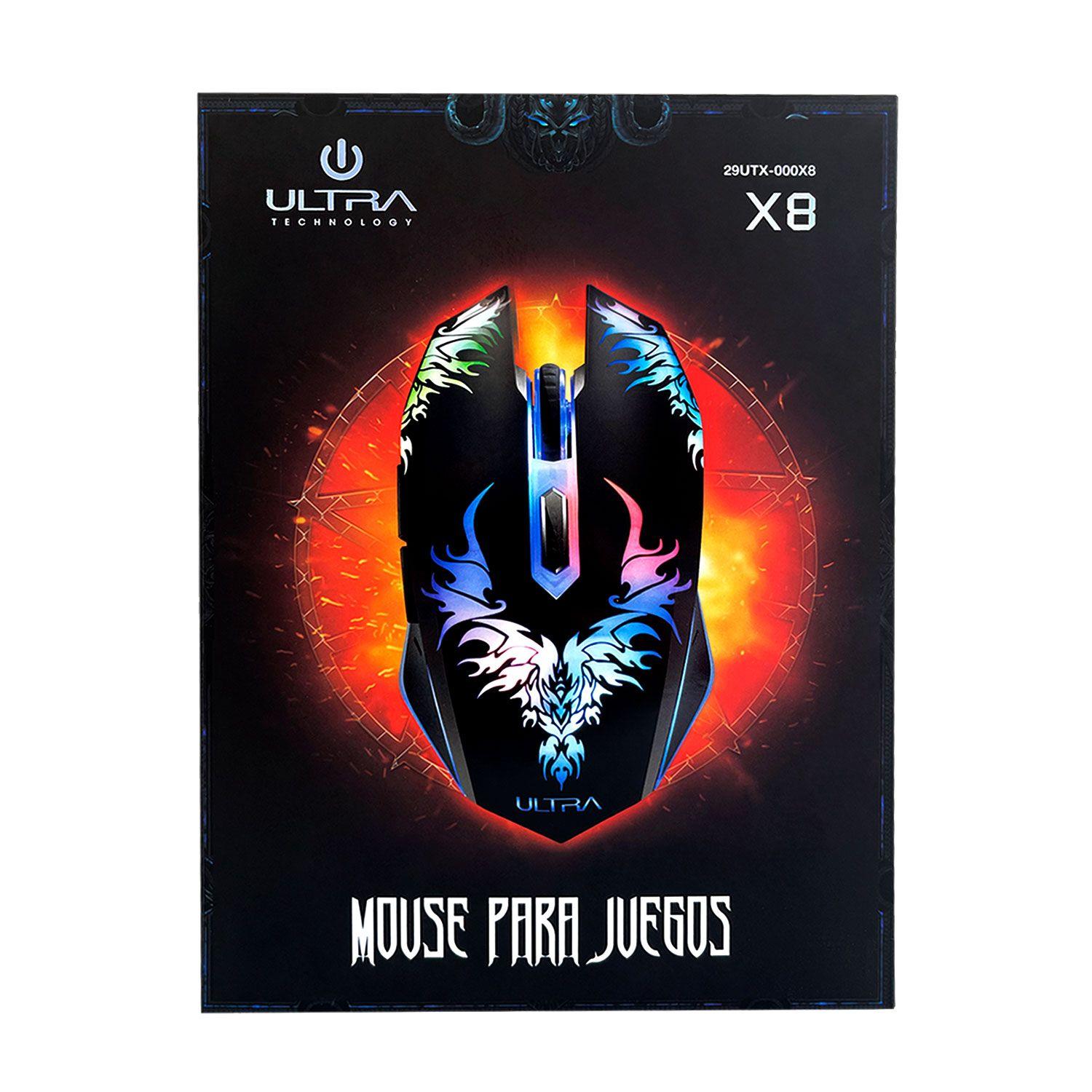 Mouse Gamer Ultra X8 6 Botones 29utx-000x8-4