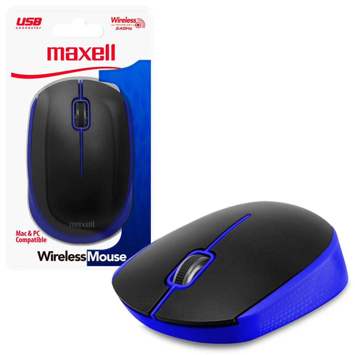 Mouse Inalambrico Maxell MOWL-100 Sensor 1200dpi Banda 24GHz-0
