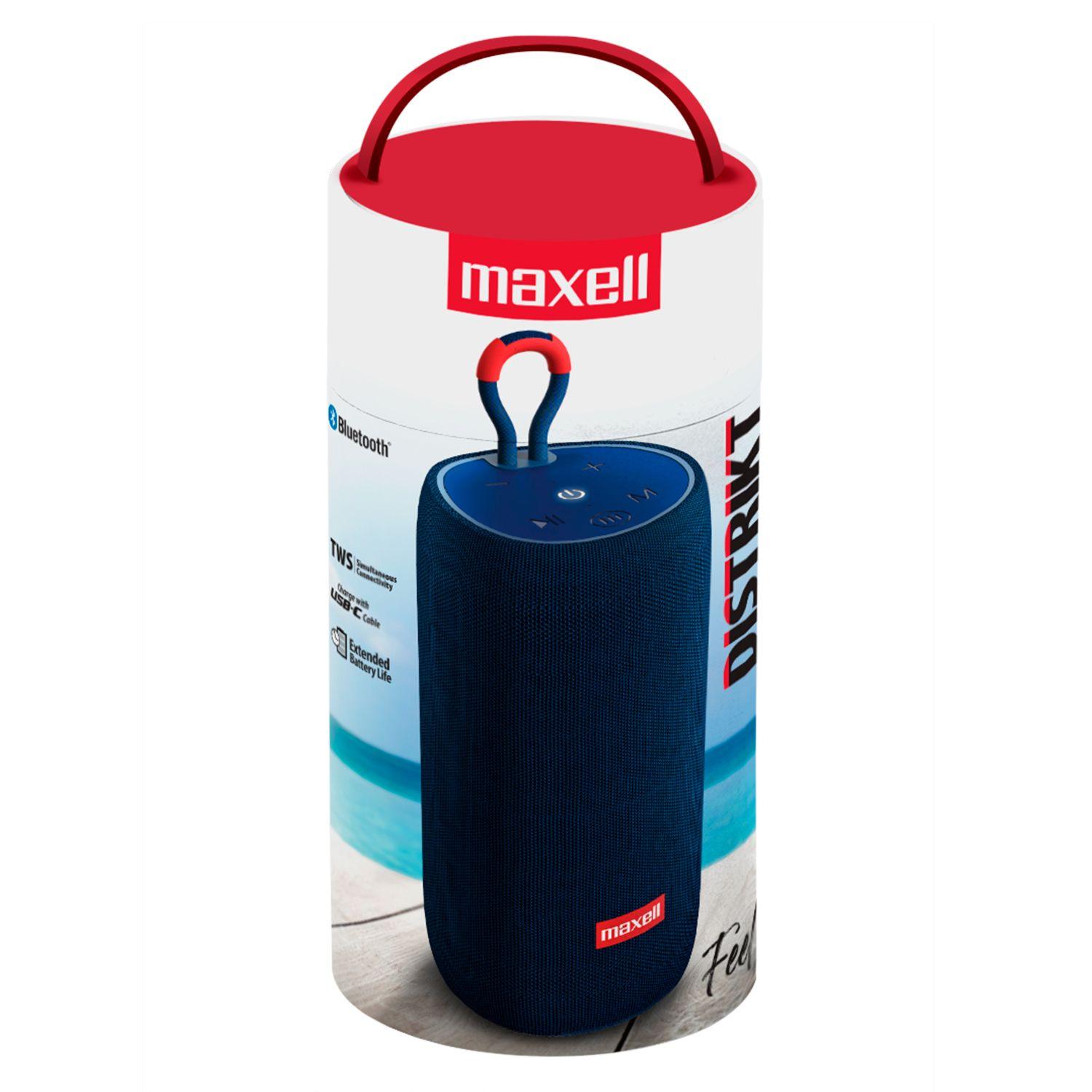 Parlante Portatil Maxell Distrikt Bluetooth 5.2 RMS 10W TWS-2