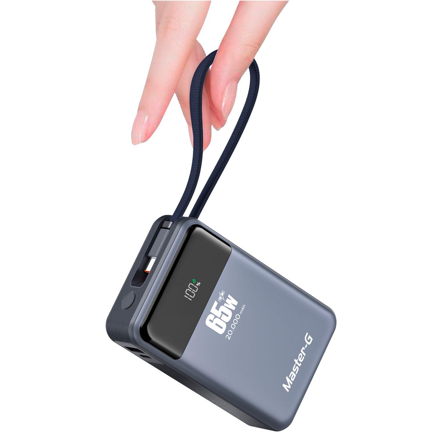 Cargador Portatil Bateria Power Bank Master-G 20.000mAh 65w-5